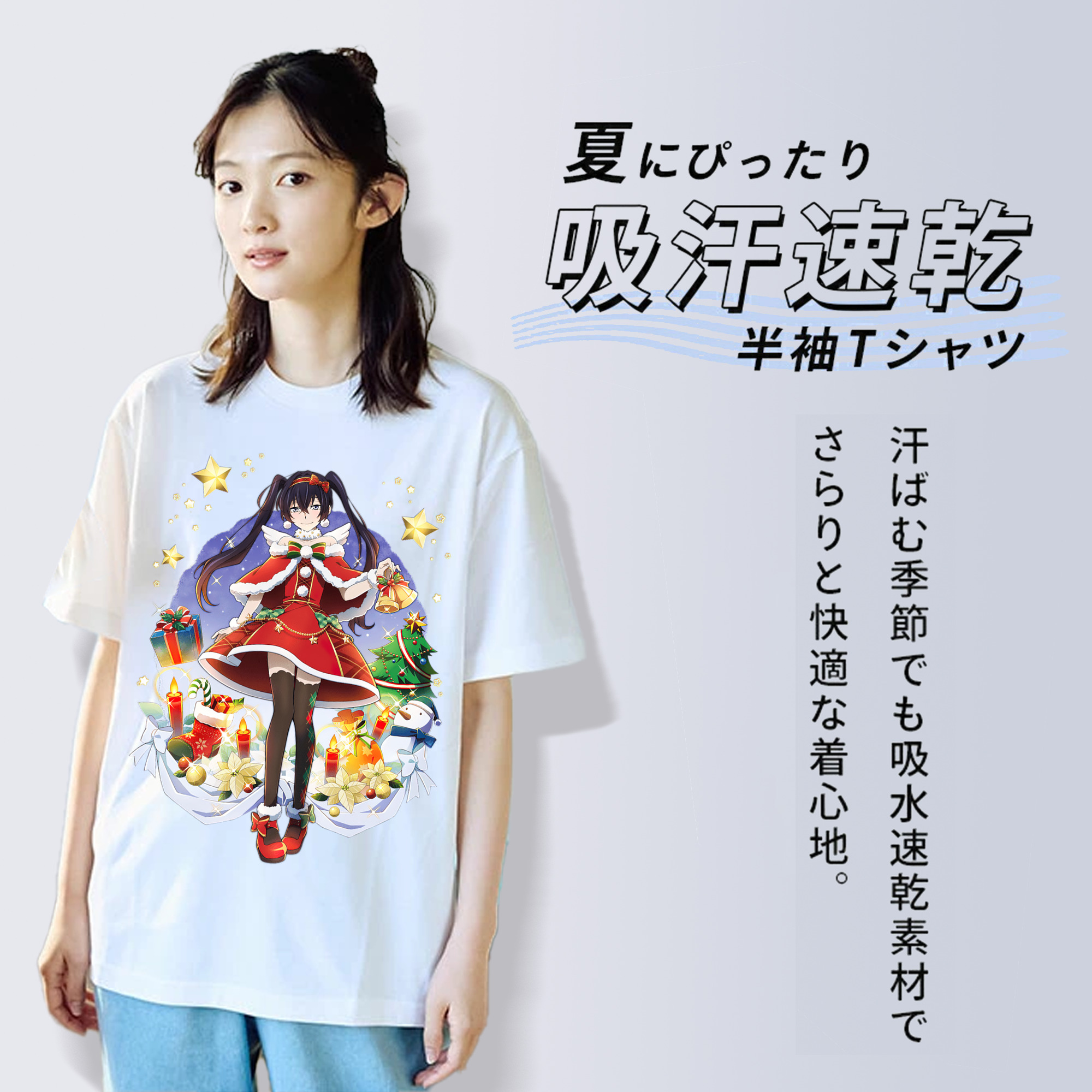 文豪ストレイドッグス Bungo Stray Dogs レディースカジュアルプリントTシャツ（綿100％）