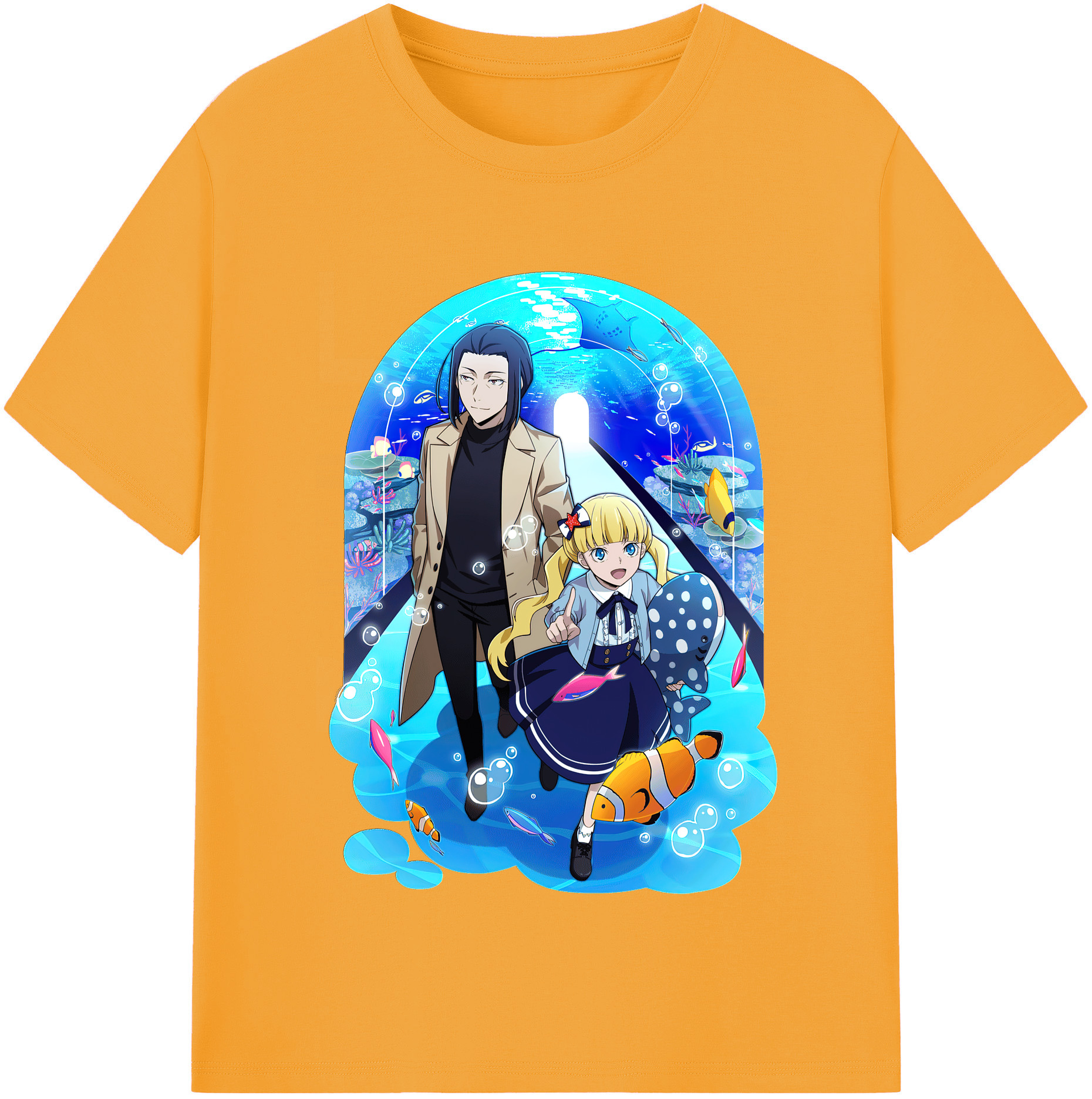 （画像用） 文豪ストレイドッグス Bungo Stray Dogs レディースカジュアルプリントTシャツ（綿100％）