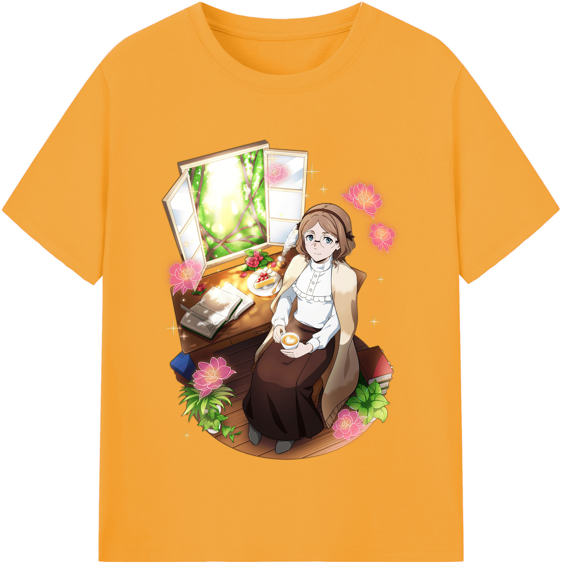 （画像用） 文豪ストレイドッグス Bungo Stray Dogs レディースカジュアルプリントTシャツ（綿100％）