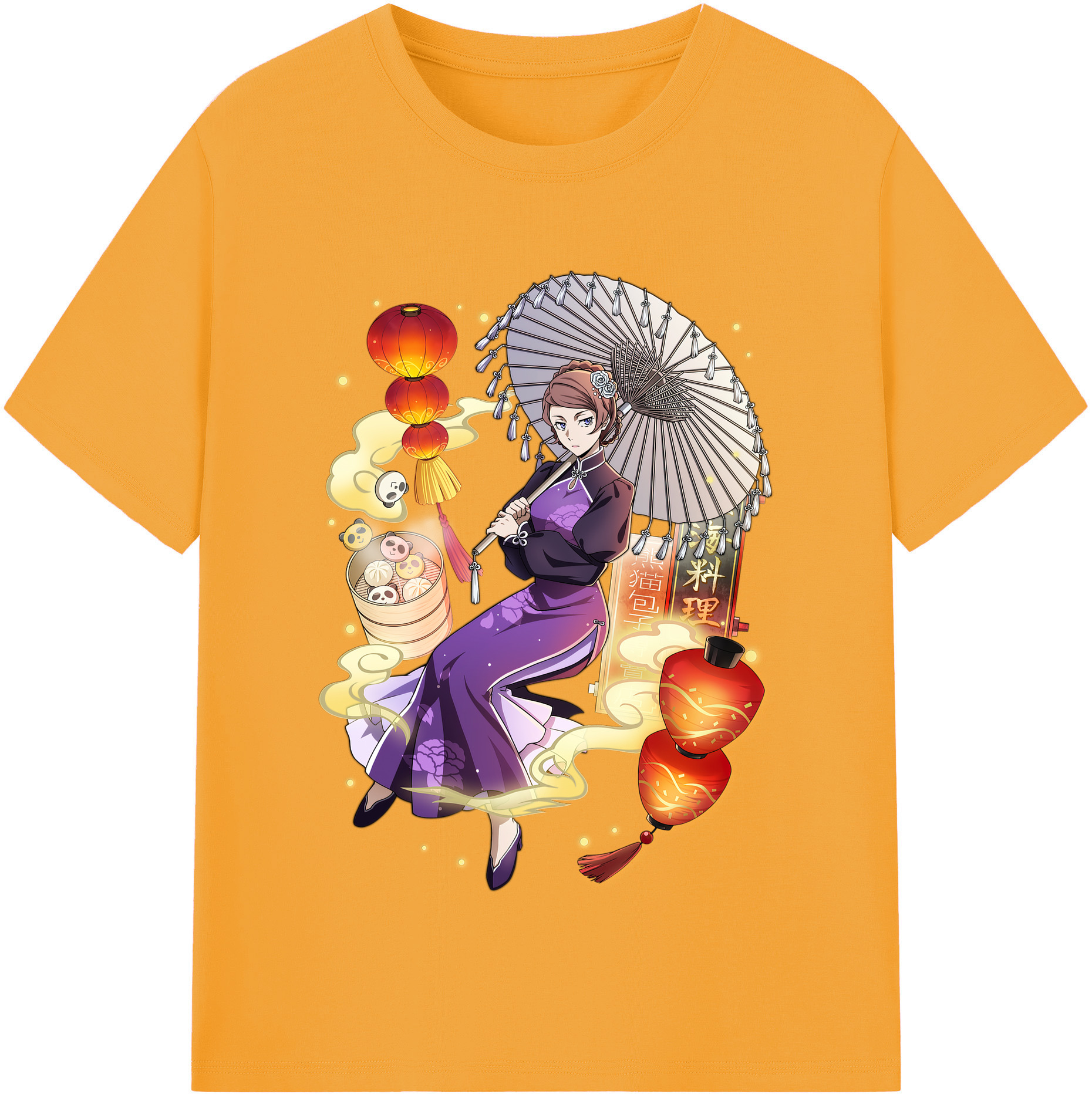 （画像用） 文豪ストレイドッグス Bungo Stray Dogs レディースカジュアルプリントTシャツ（綿100％）
