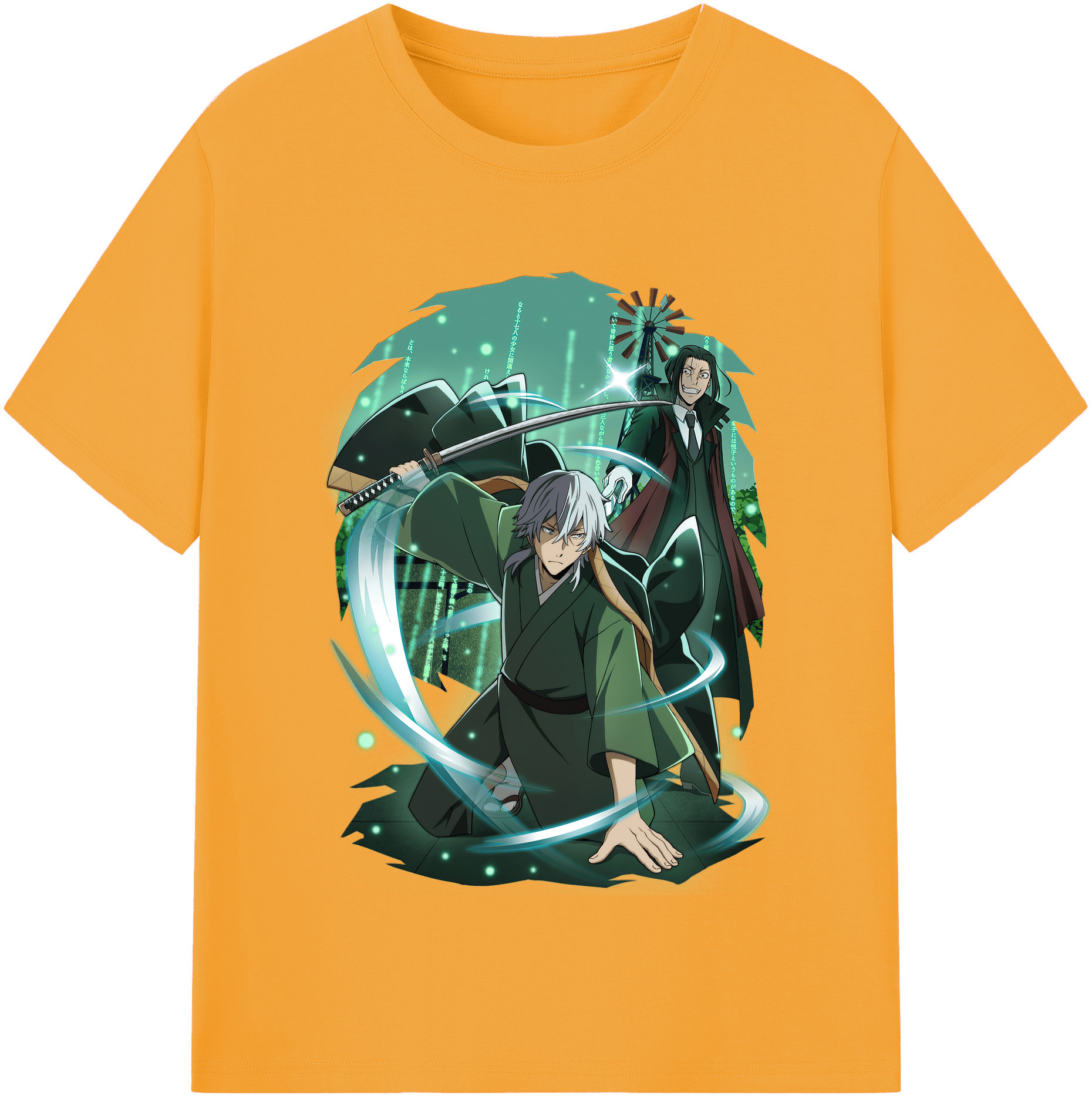 （画像用） 文豪ストレイドッグス Bungo Stray Dogs レディースカジュアルプリントTシャツ（綿100％）