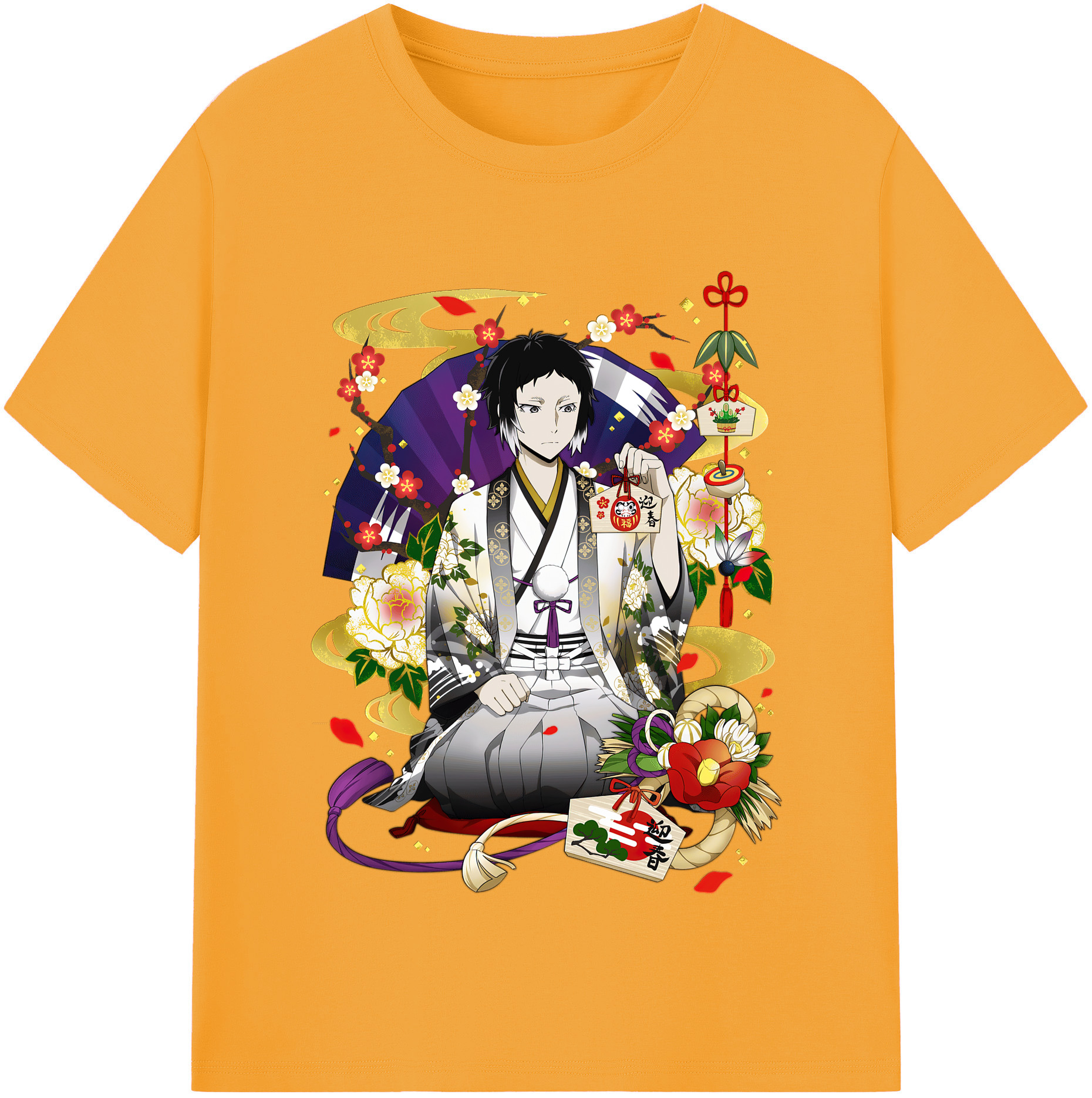 （画像用） 文豪ストレイドッグス Bungo Stray Dogs レディースカジュアルプリントTシャツ（綿100％）