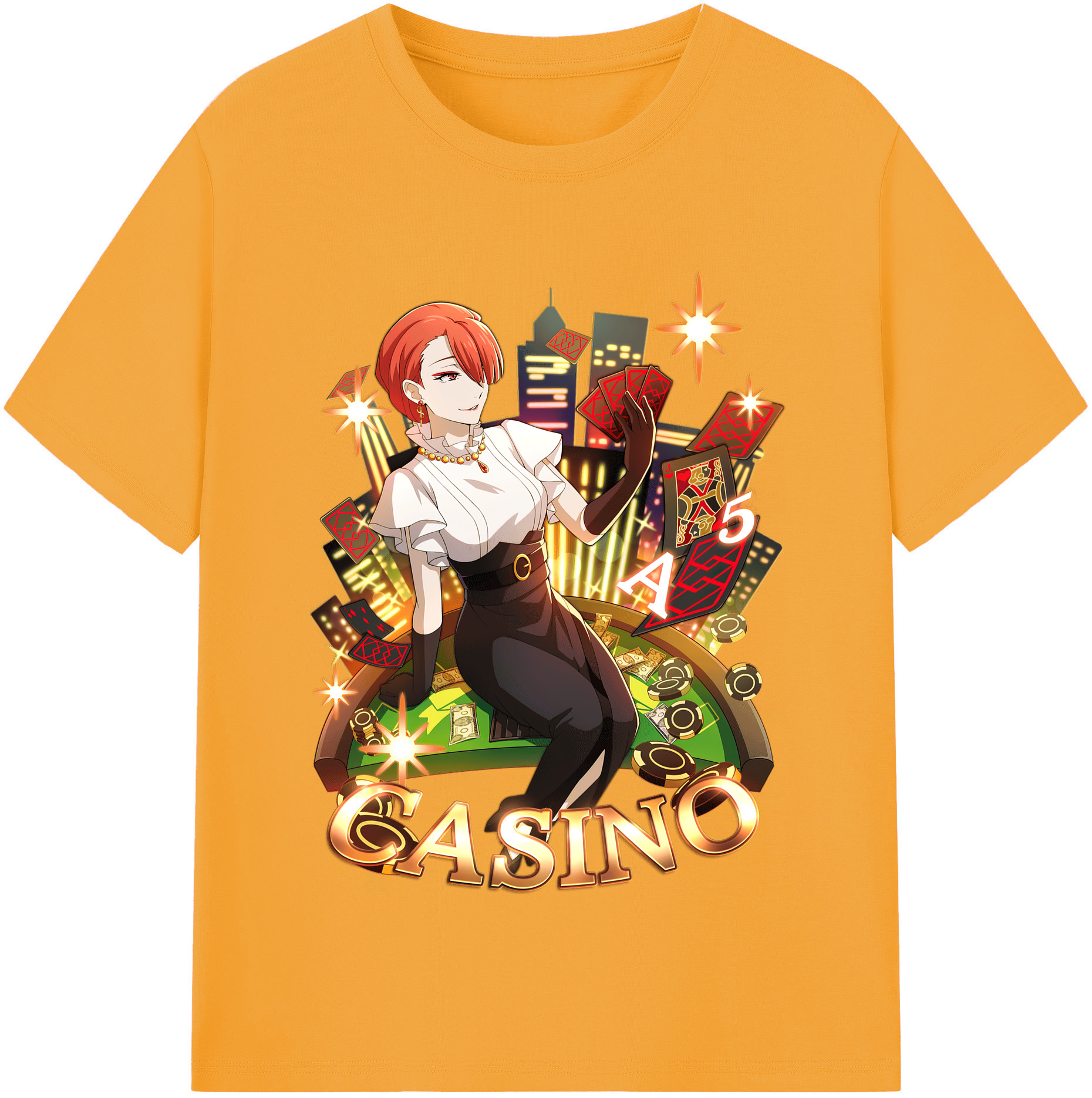 （画像用） 文豪ストレイドッグス Bungo Stray Dogs レディースカジュアルプリントTシャツ（綿100％）