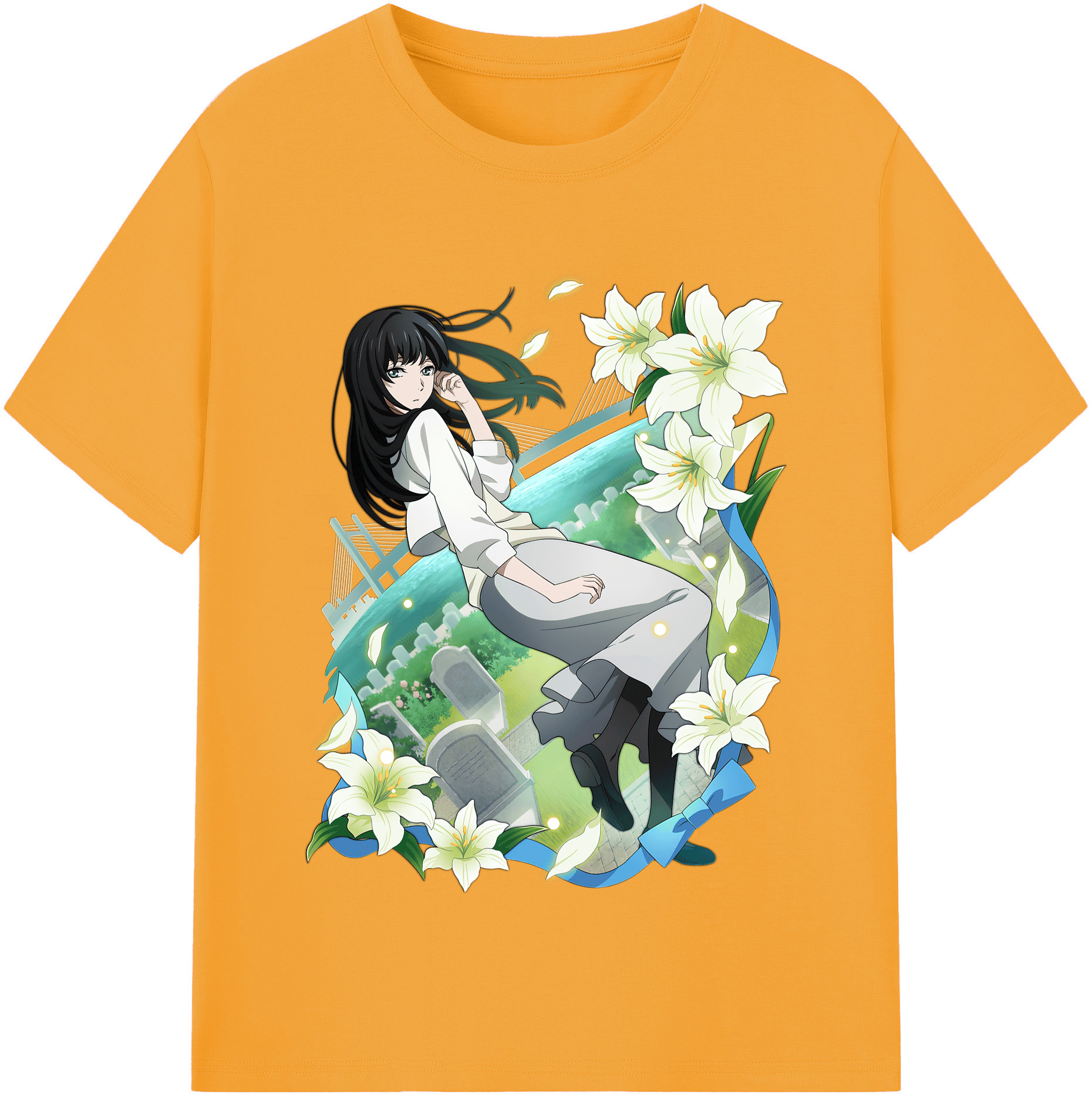 （画像用） 文豪ストレイドッグス Bungo Stray Dogs レディースカジュアルプリントTシャツ（綿100％）