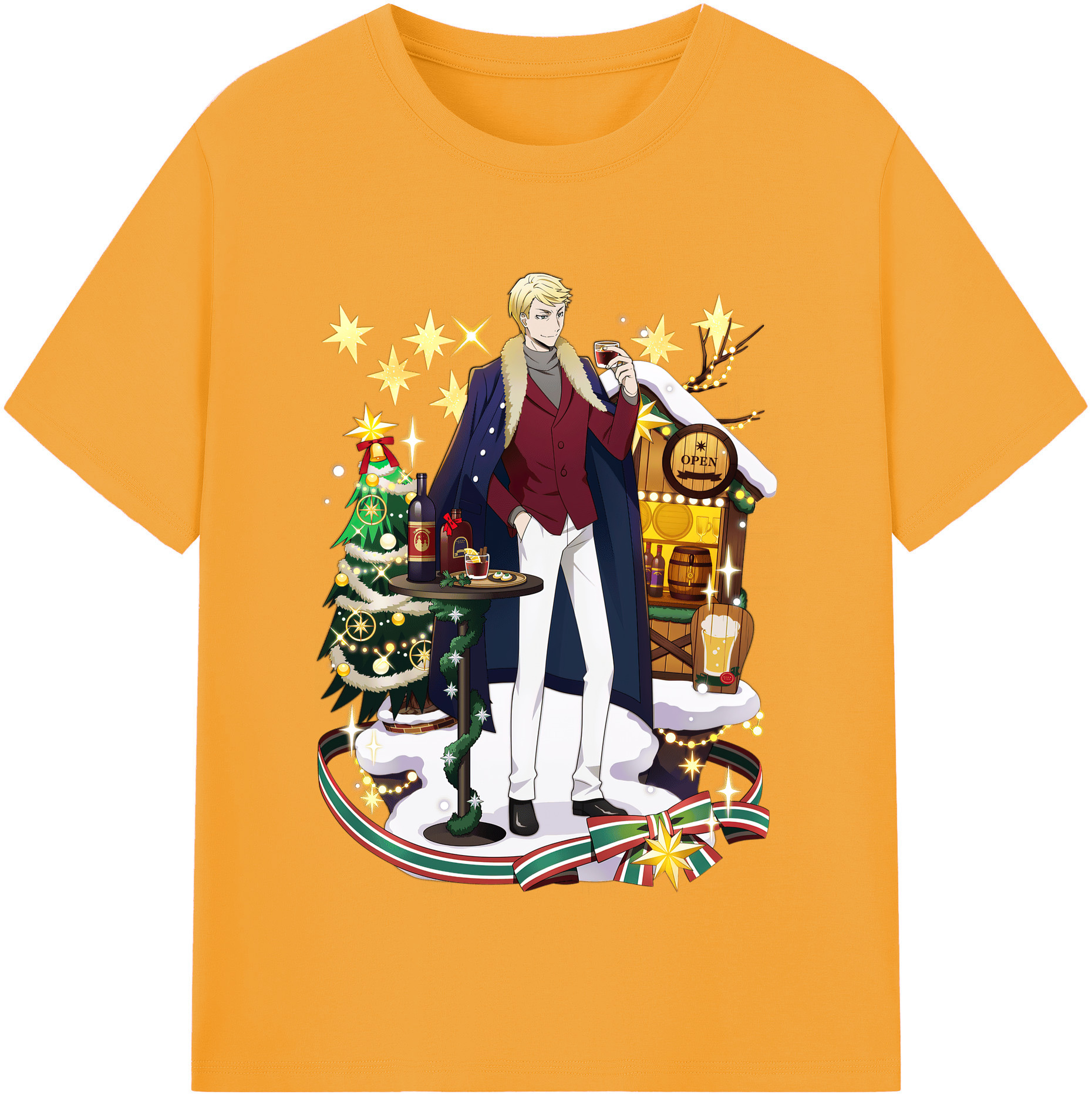 （画像用） 文豪ストレイドッグス Bungo Stray Dogs レディースカジュアルプリントTシャツ（綿100％）