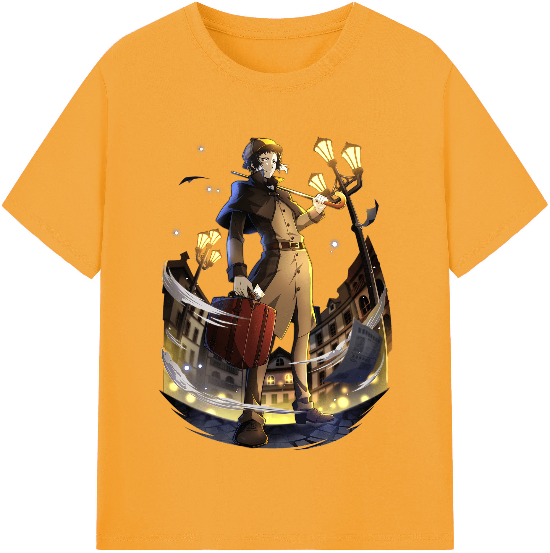 （画像用） 文豪ストレイドッグス Bungo Stray Dogs レディースカジュアルプリントTシャツ（綿100％）