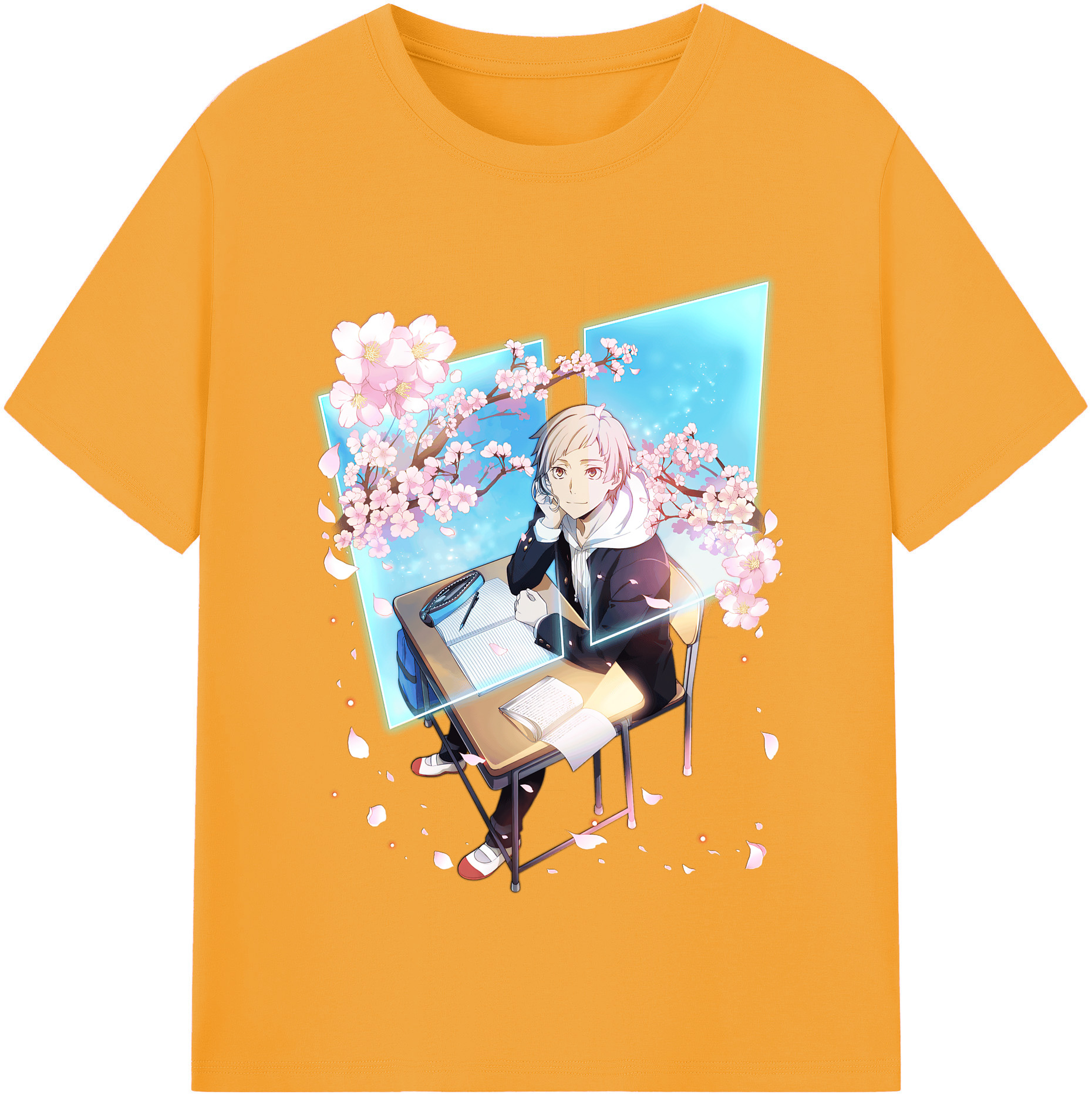 （画像用） 文豪ストレイドッグス Bungo Stray Dogs レディースカジュアルプリントTシャツ（綿100％）