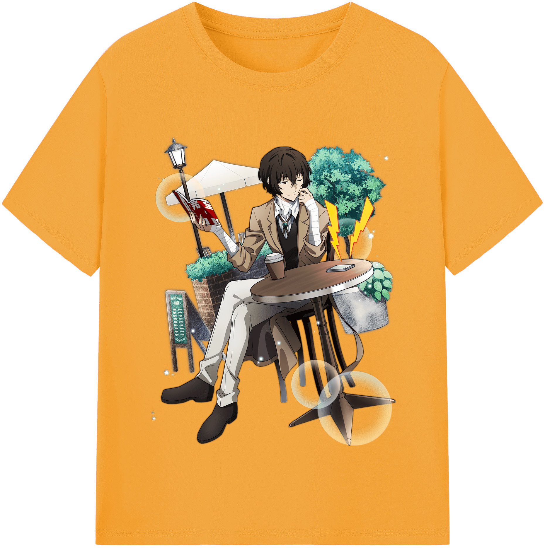 （画像用） 文豪ストレイドッグス Bungo Stray Dogs レディースカジュアルプリントTシャツ（綿100％）