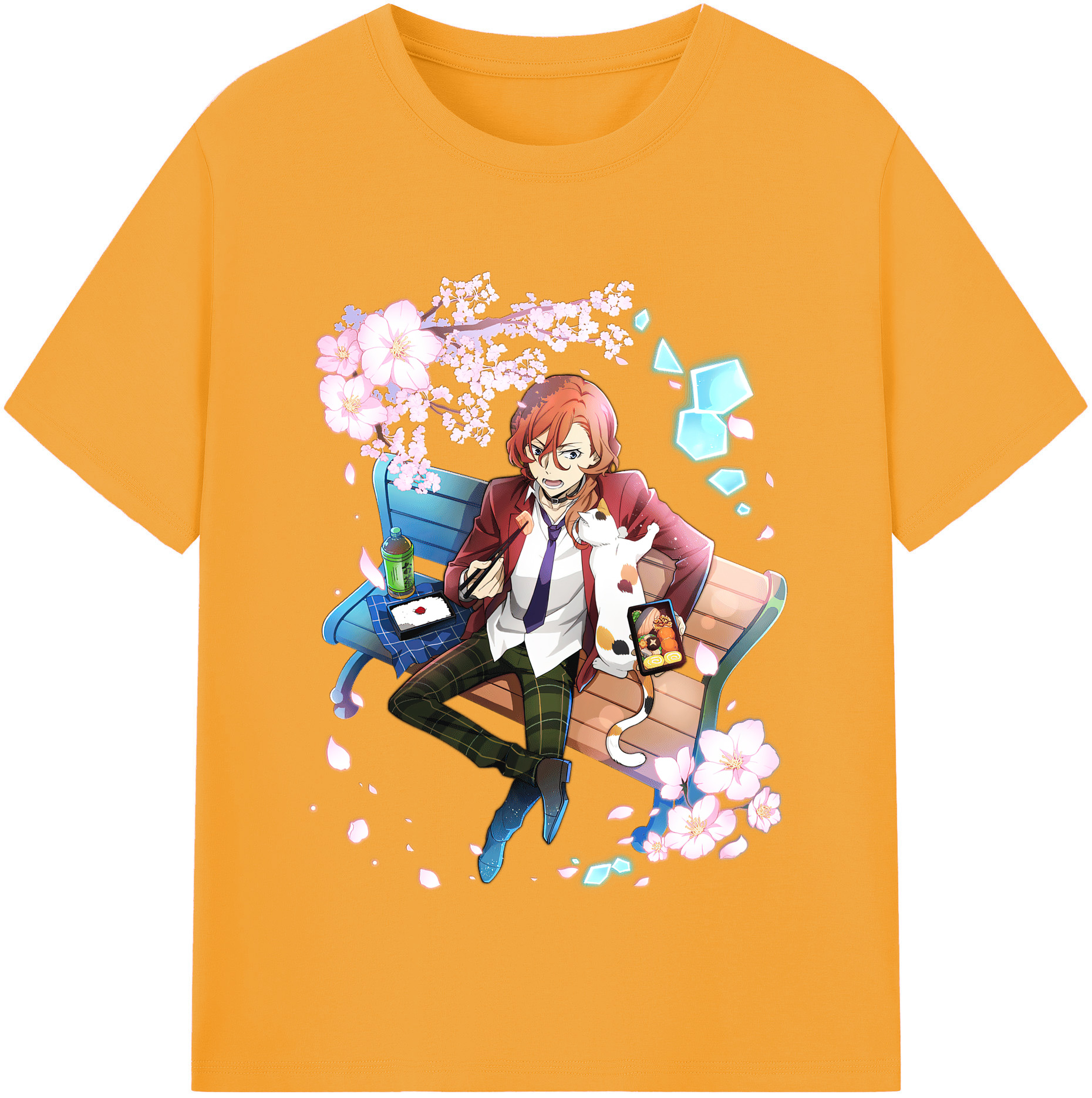 （画像用） 文豪ストレイドッグス Bungo Stray Dogs レディースカジュアルプリントTシャツ（綿100％）