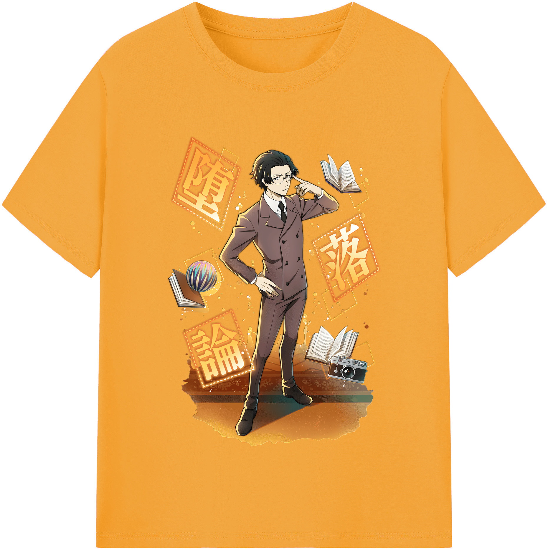 （画像用） 文豪ストレイドッグス Bungo Stray Dogs レディースカジュアルプリントTシャツ（綿100％）