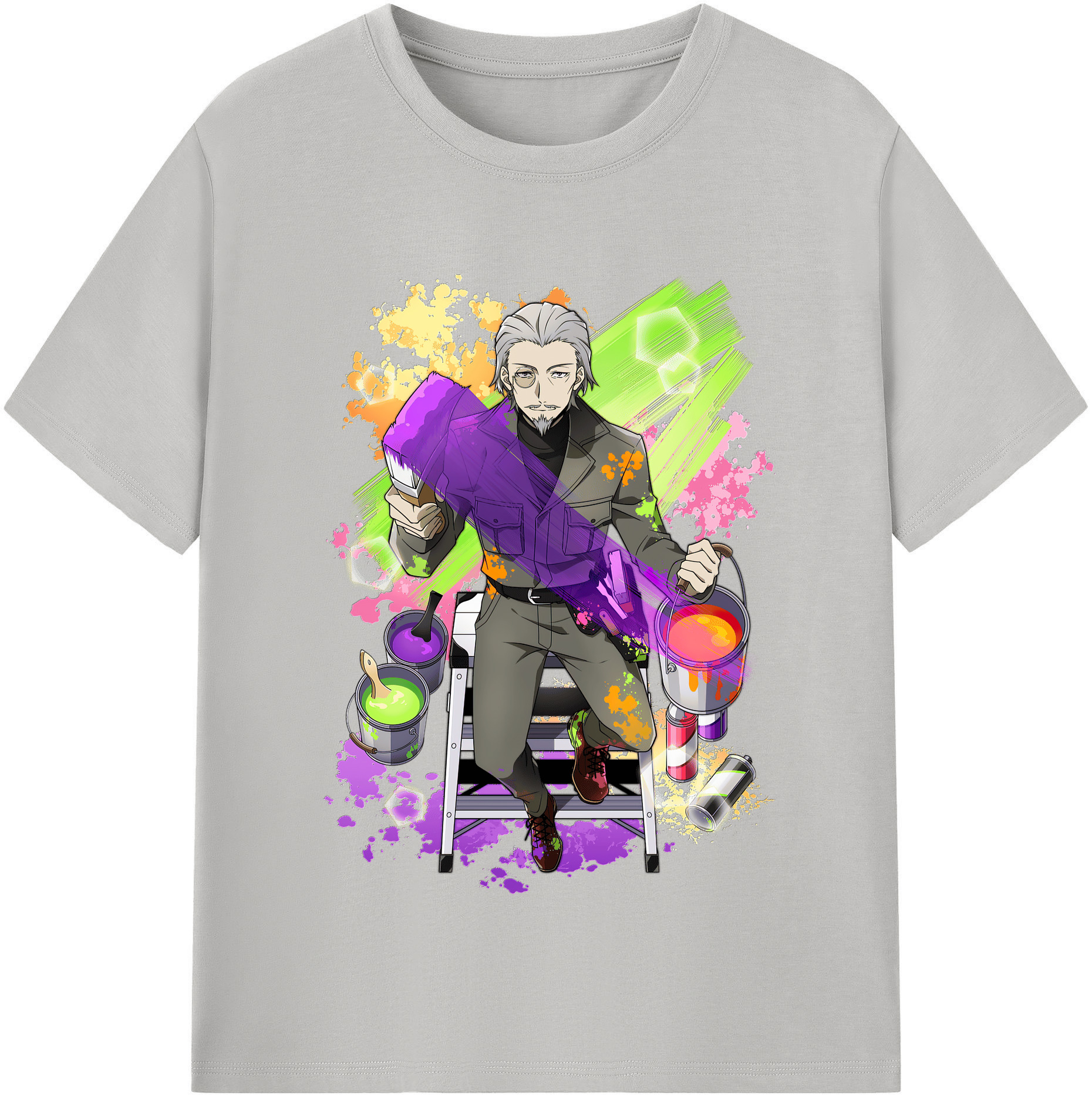（画像用） 文豪ストレイドッグス Bungo Stray Dogs レディースカジュアルプリントTシャツ（綿100％）