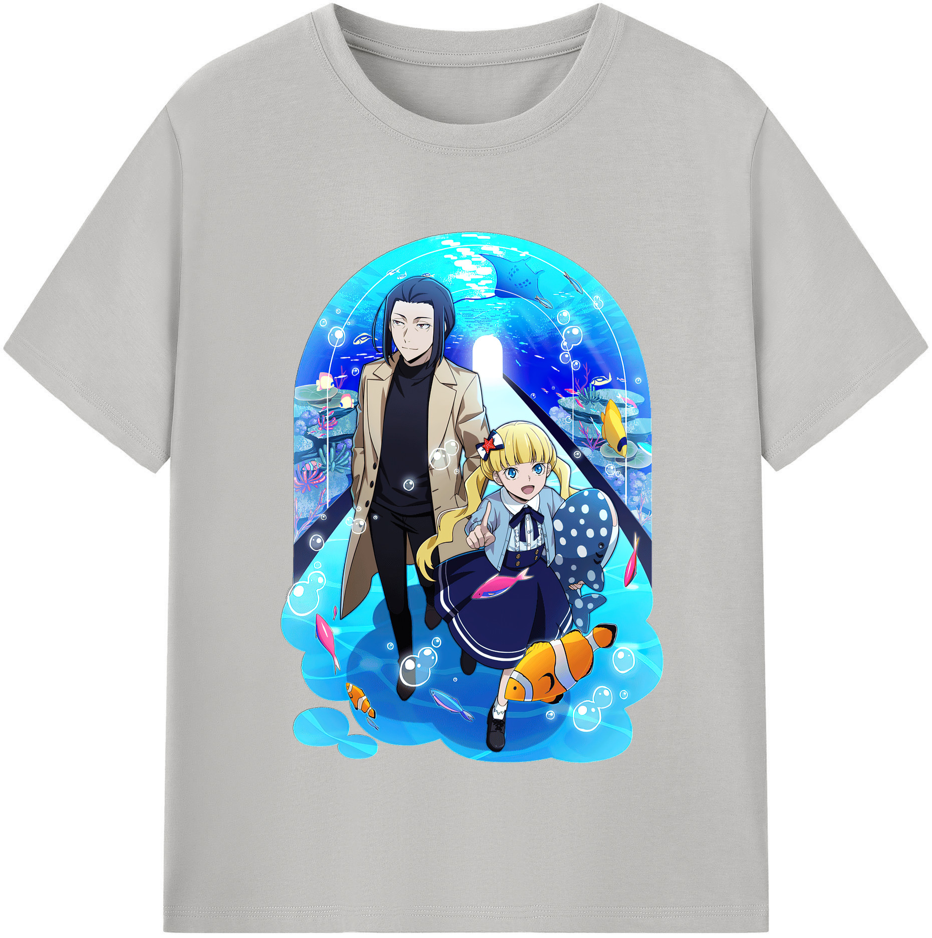 （画像用） 文豪ストレイドッグス Bungo Stray Dogs レディースカジュアルプリントTシャツ（綿100％）