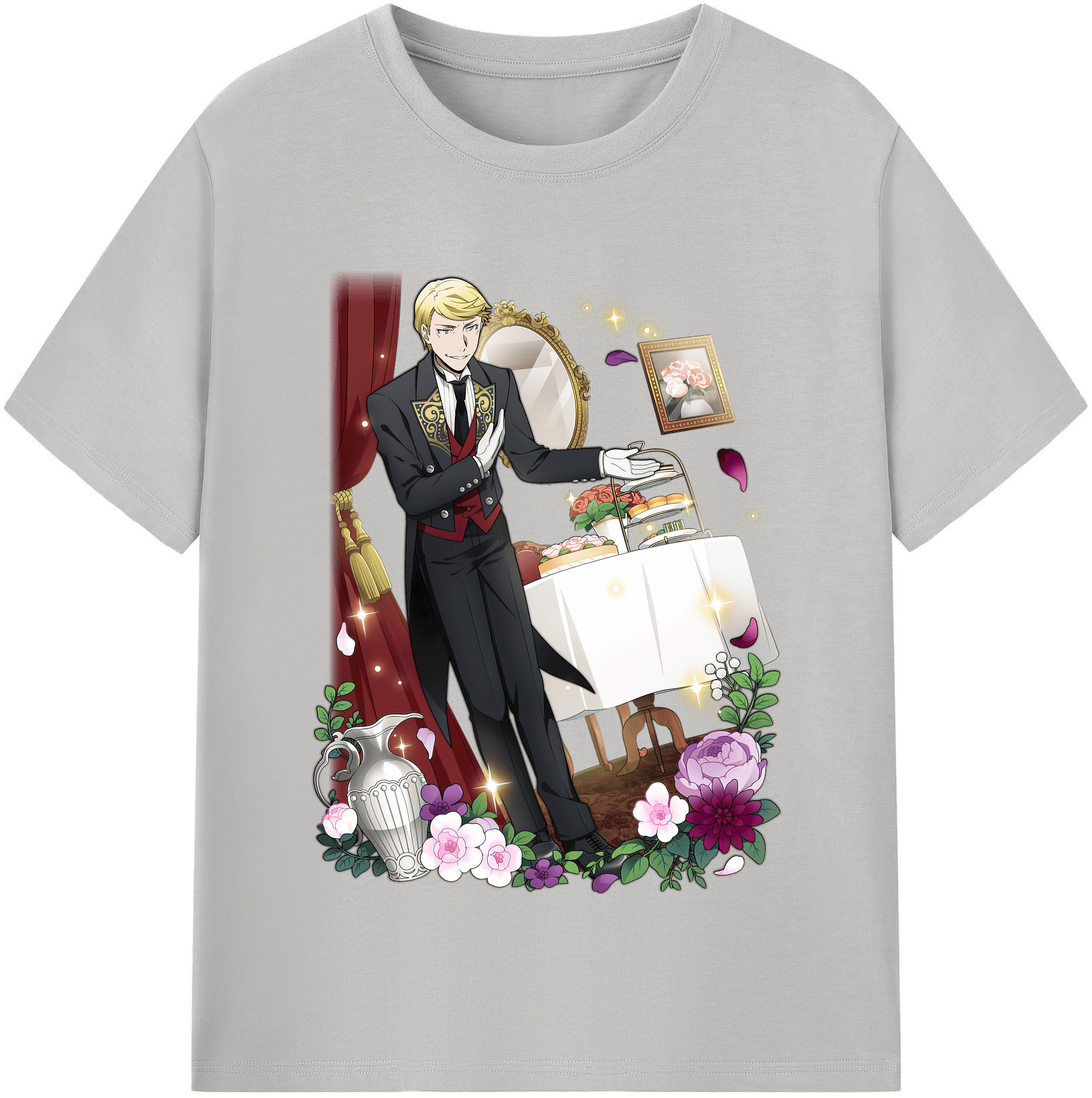 （画像用） 文豪ストレイドッグス Bungo Stray Dogs レディースカジュアルプリントTシャツ（綿100％）