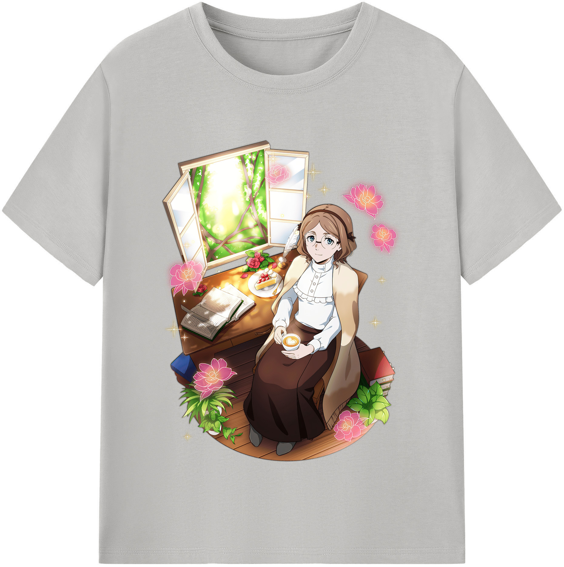 （画像用） 文豪ストレイドッグス Bungo Stray Dogs レディースカジュアルプリントTシャツ（綿100％）