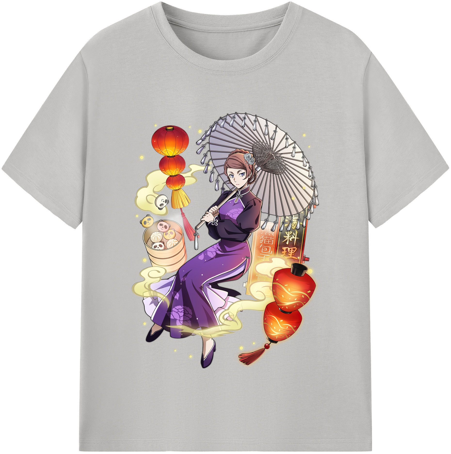 （画像用） 文豪ストレイドッグス Bungo Stray Dogs レディースカジュアルプリントTシャツ（綿100％）