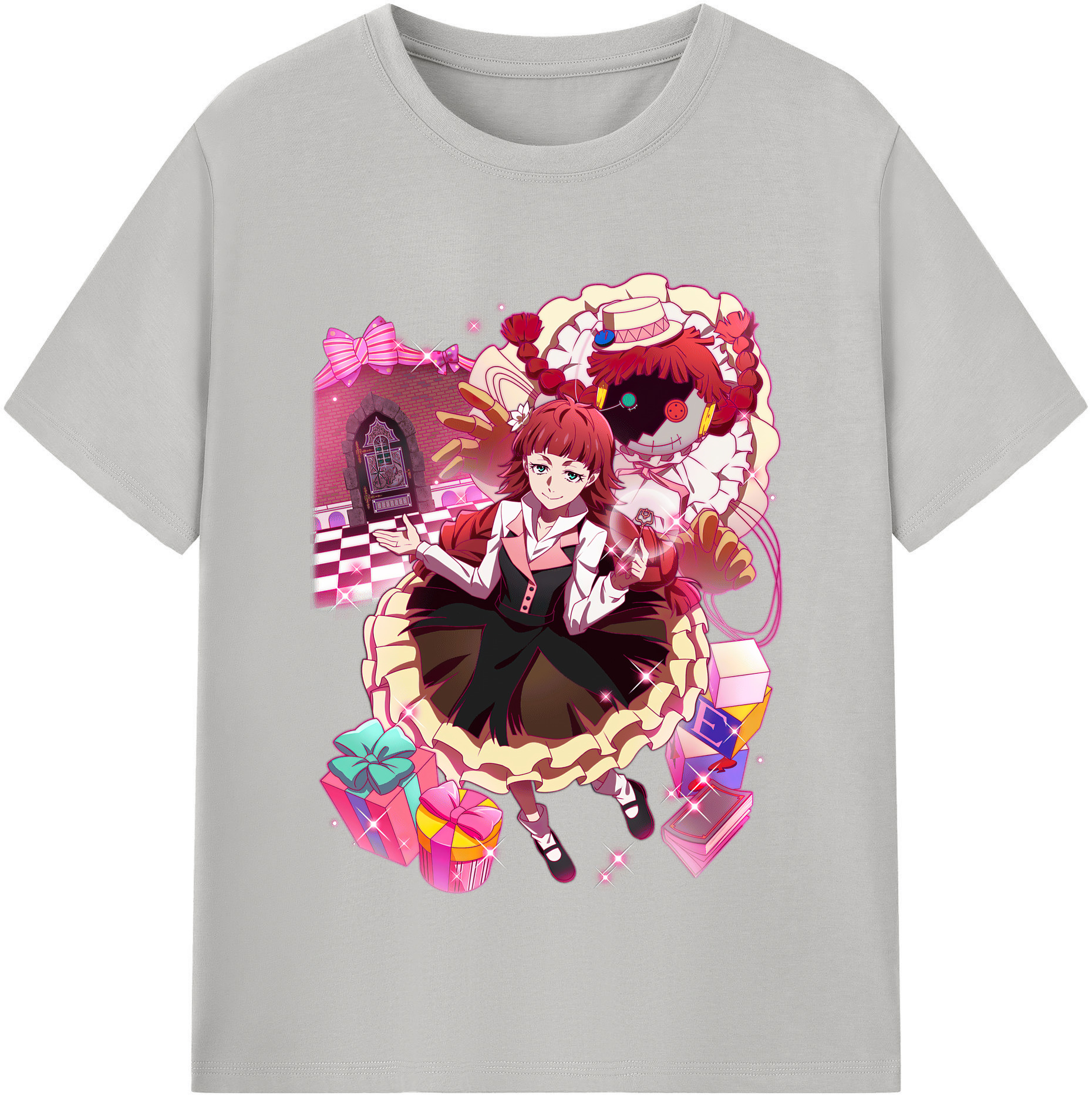 （画像用） 文豪ストレイドッグス Bungo Stray Dogs レディースカジュアルプリントTシャツ（綿100％）