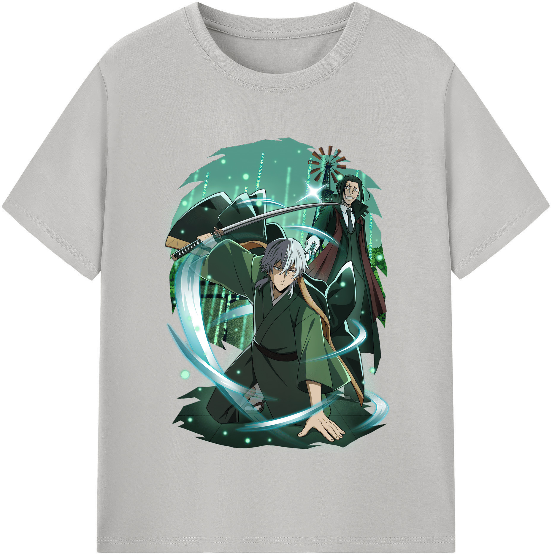 （画像用） 文豪ストレイドッグス Bungo Stray Dogs レディースカジュアルプリントTシャツ（綿100％）