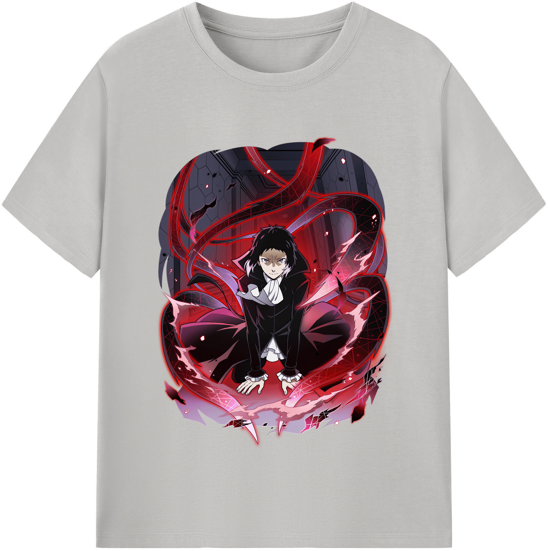（画像用） 文豪ストレイドッグス Bungo Stray Dogs レディースカジュアルプリントTシャツ（綿100％）