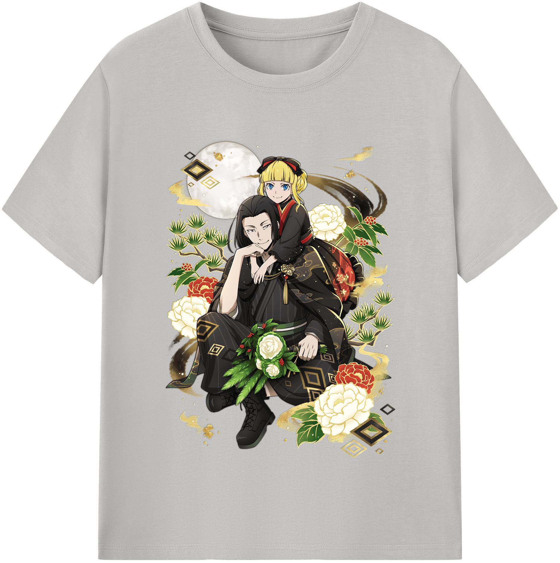 （画像用） 文豪ストレイドッグス Bungo Stray Dogs レディースカジュアルプリントTシャツ（綿100％）