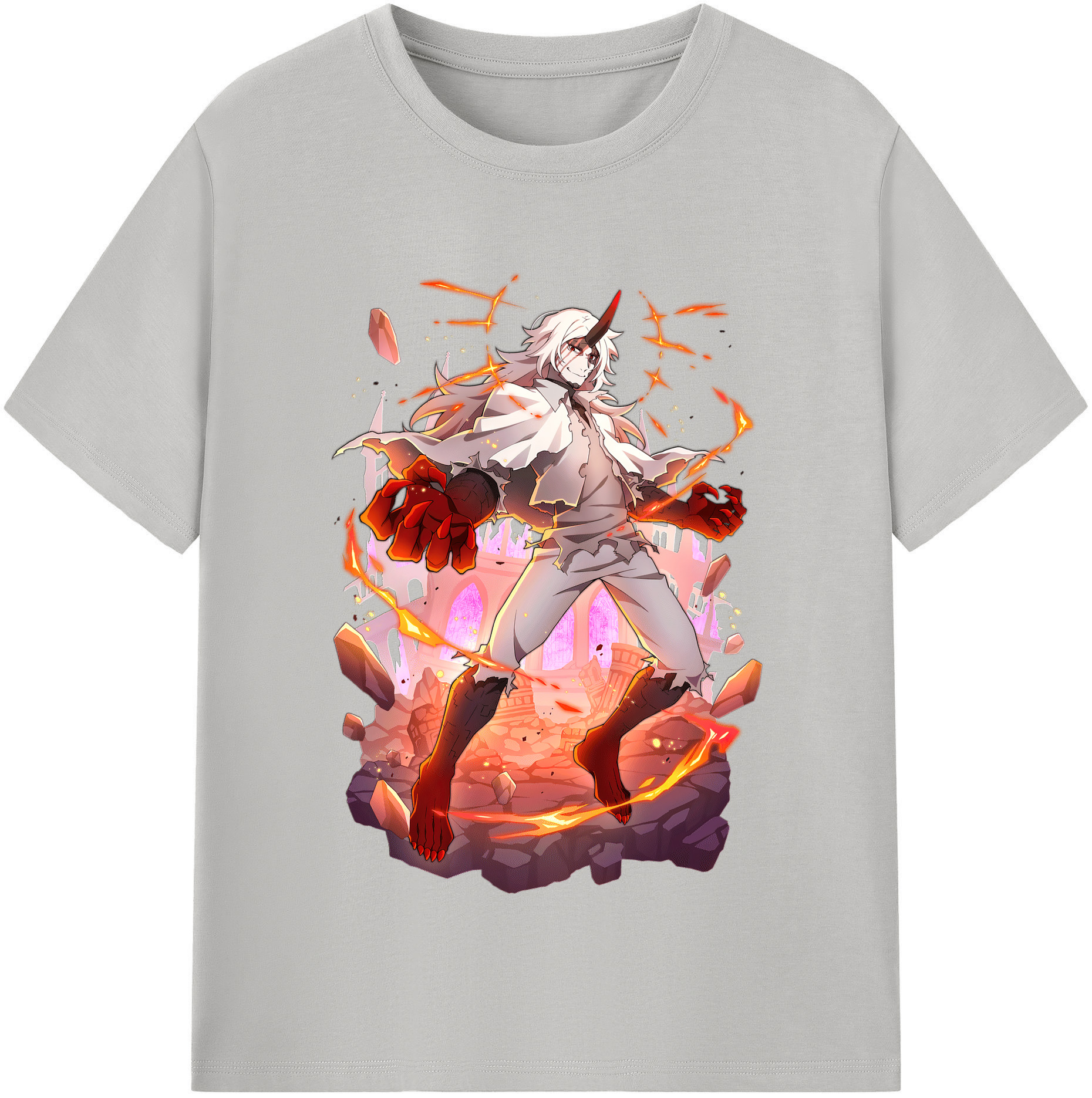 （画像用） 文豪ストレイドッグス Bungo Stray Dogs レディースカジュアルプリントTシャツ（綿100％）