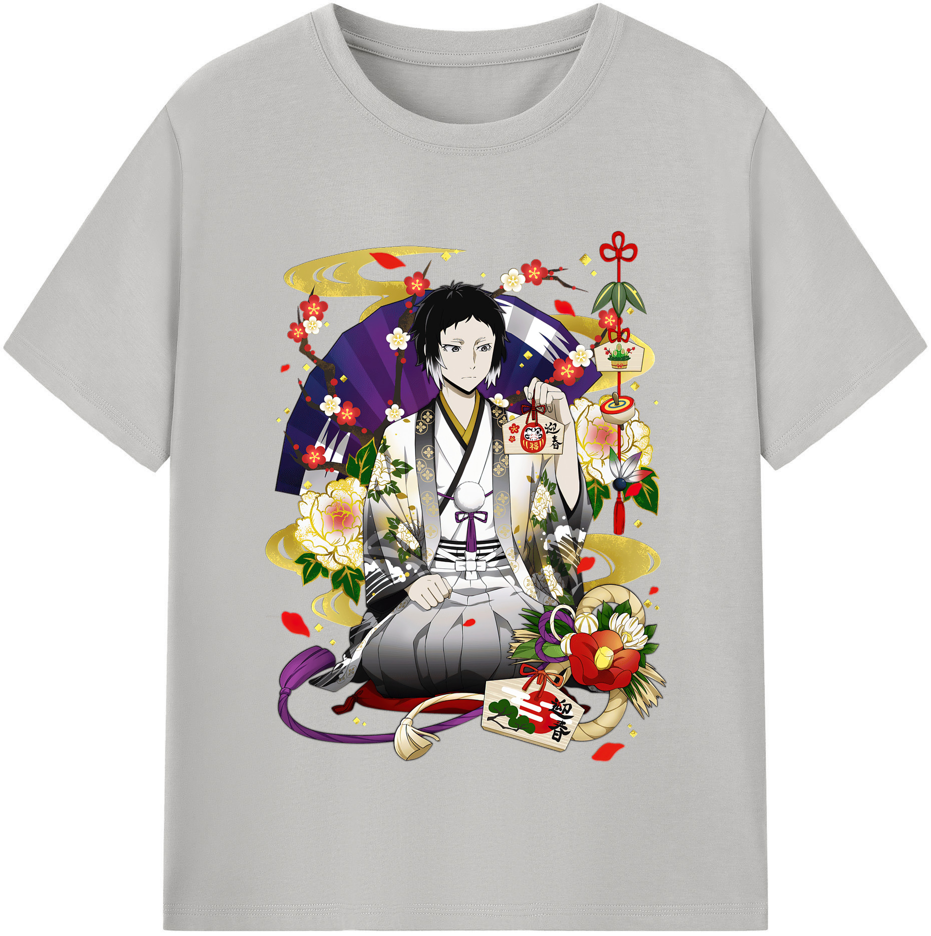 （画像用） 文豪ストレイドッグス Bungo Stray Dogs レディースカジュアルプリントTシャツ（綿100％）