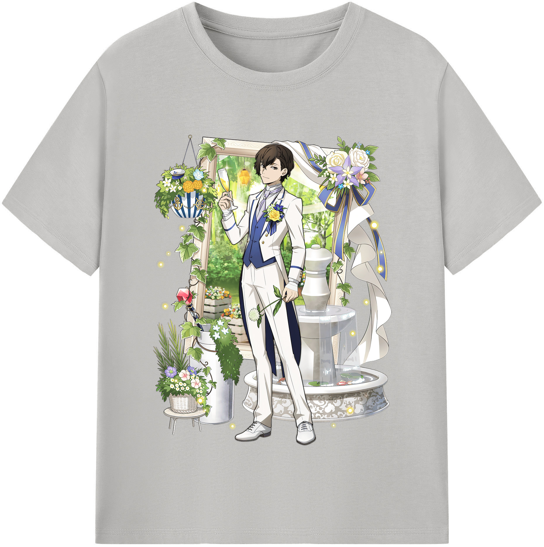 （画像用） 文豪ストレイドッグス Bungo Stray Dogs レディースカジュアルプリントTシャツ（綿100％）