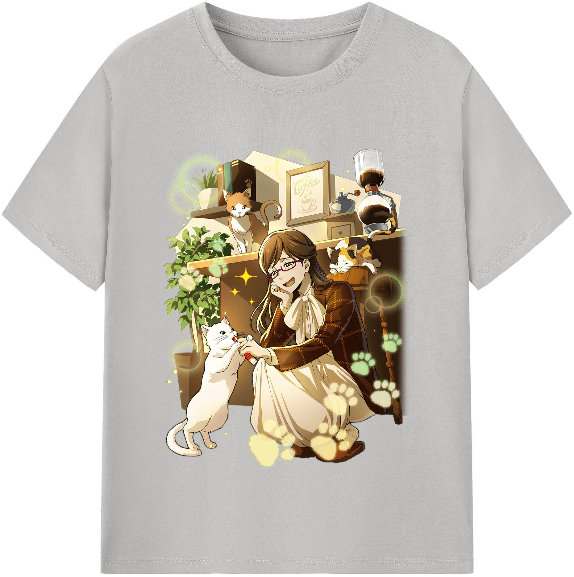 （画像用） 文豪ストレイドッグス Bungo Stray Dogs レディースカジュアルプリントTシャツ（綿100％）