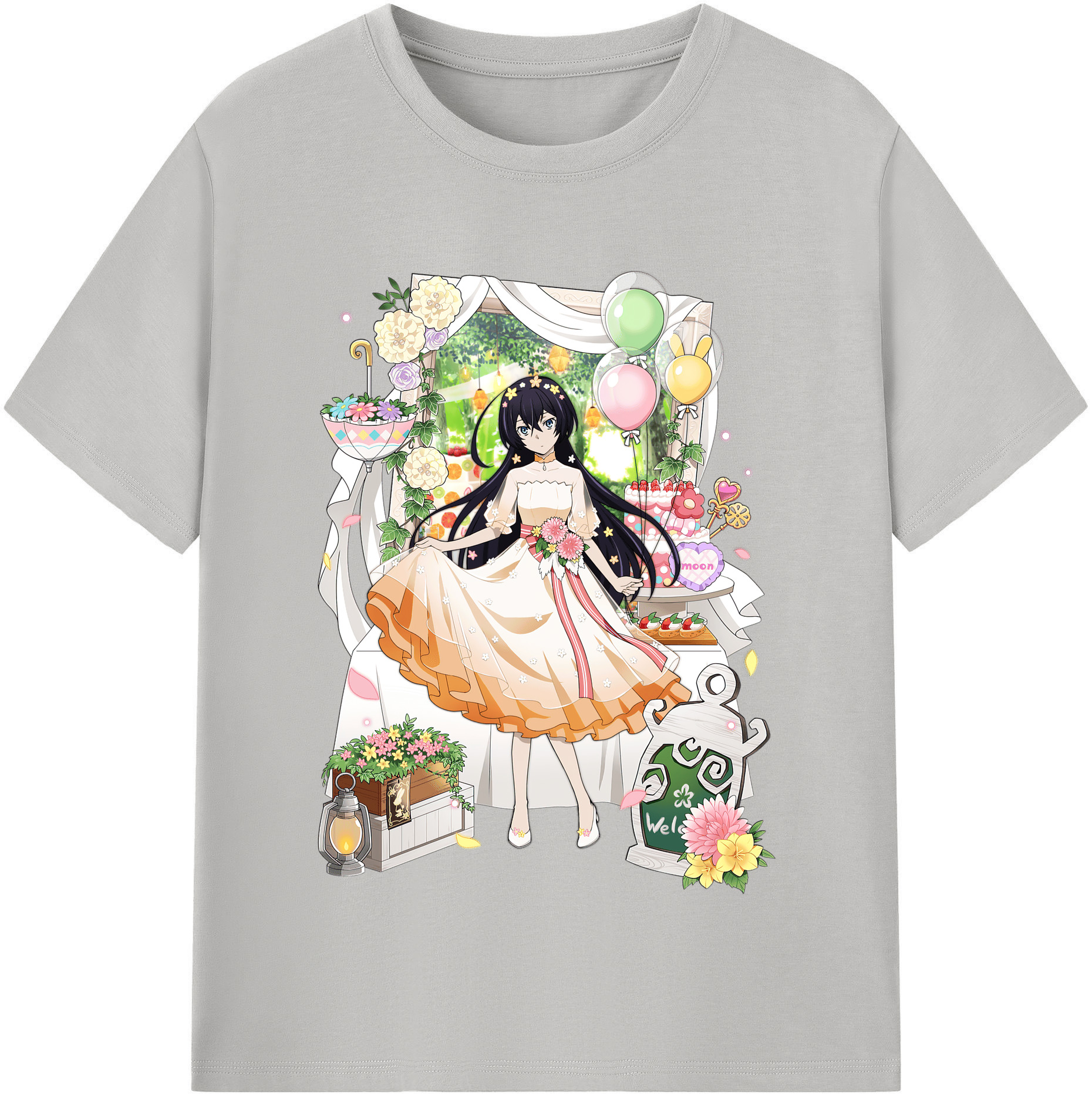 （画像用） 文豪ストレイドッグス Bungo Stray Dogs レディースカジュアルプリントTシャツ（綿100％）