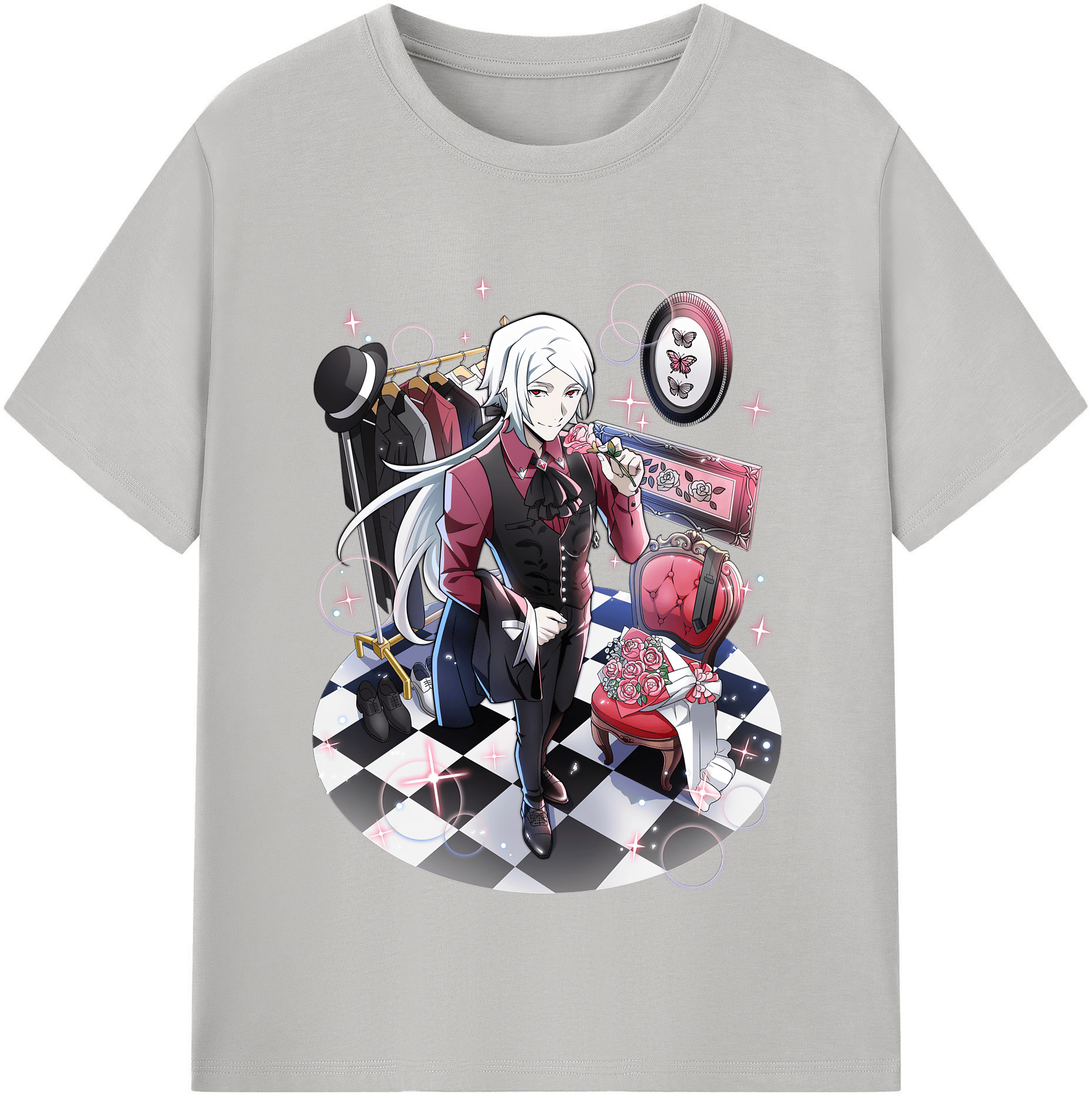 （画像用） 文豪ストレイドッグス Bungo Stray Dogs レディースカジュアルプリントTシャツ（綿100％）