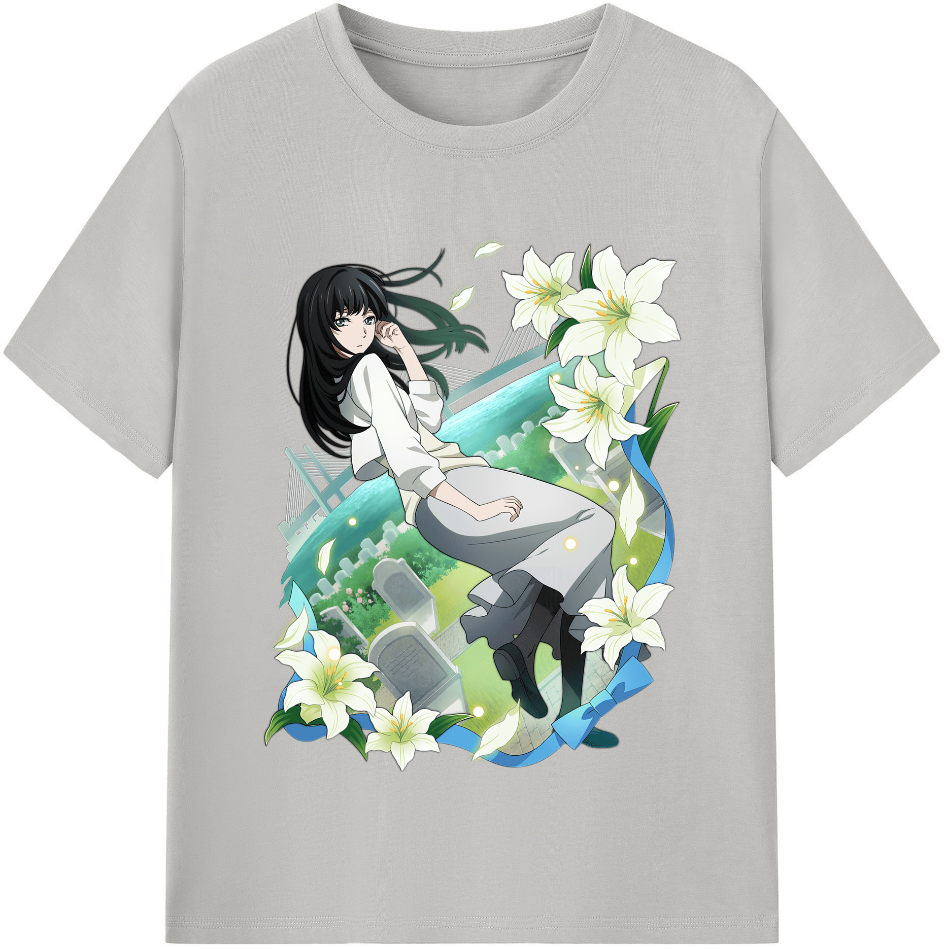 （画像用） 文豪ストレイドッグス Bungo Stray Dogs レディースカジュアルプリントTシャツ（綿100％）