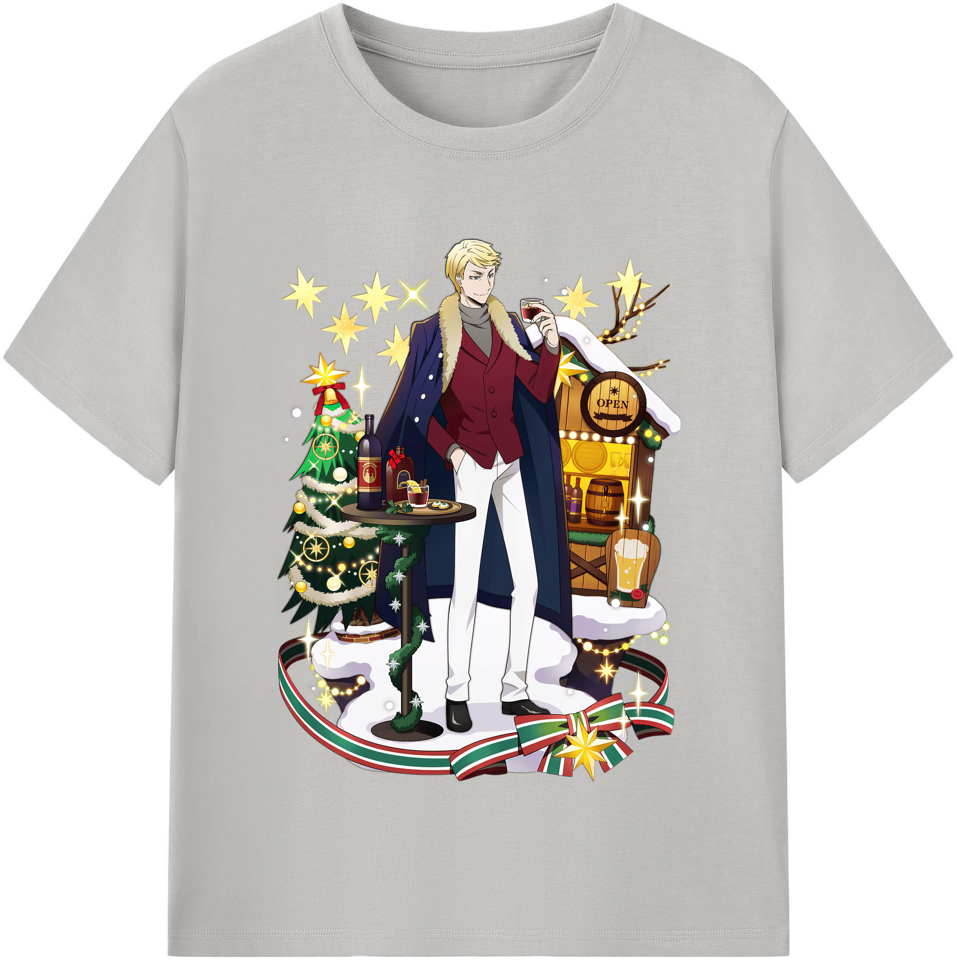 （画像用） 文豪ストレイドッグス Bungo Stray Dogs レディースカジュアルプリントTシャツ（綿100％）