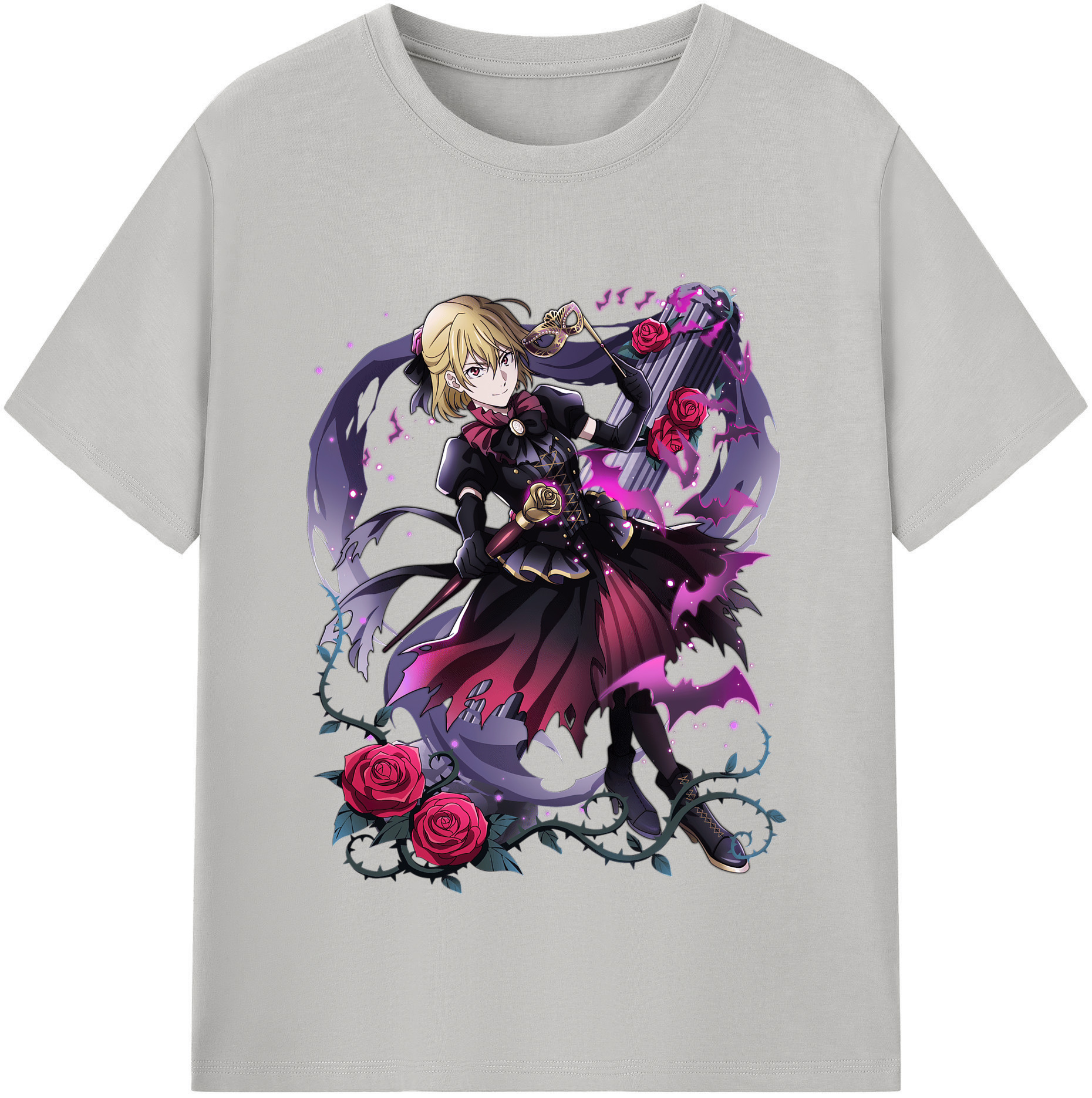 （画像用） 文豪ストレイドッグス Bungo Stray Dogs レディースカジュアルプリントTシャツ（綿100％）