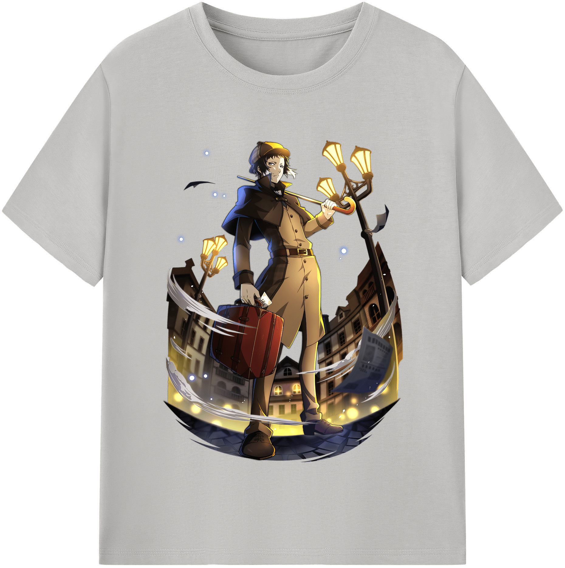 （画像用） 文豪ストレイドッグス Bungo Stray Dogs レディースカジュアルプリントTシャツ（綿100％）