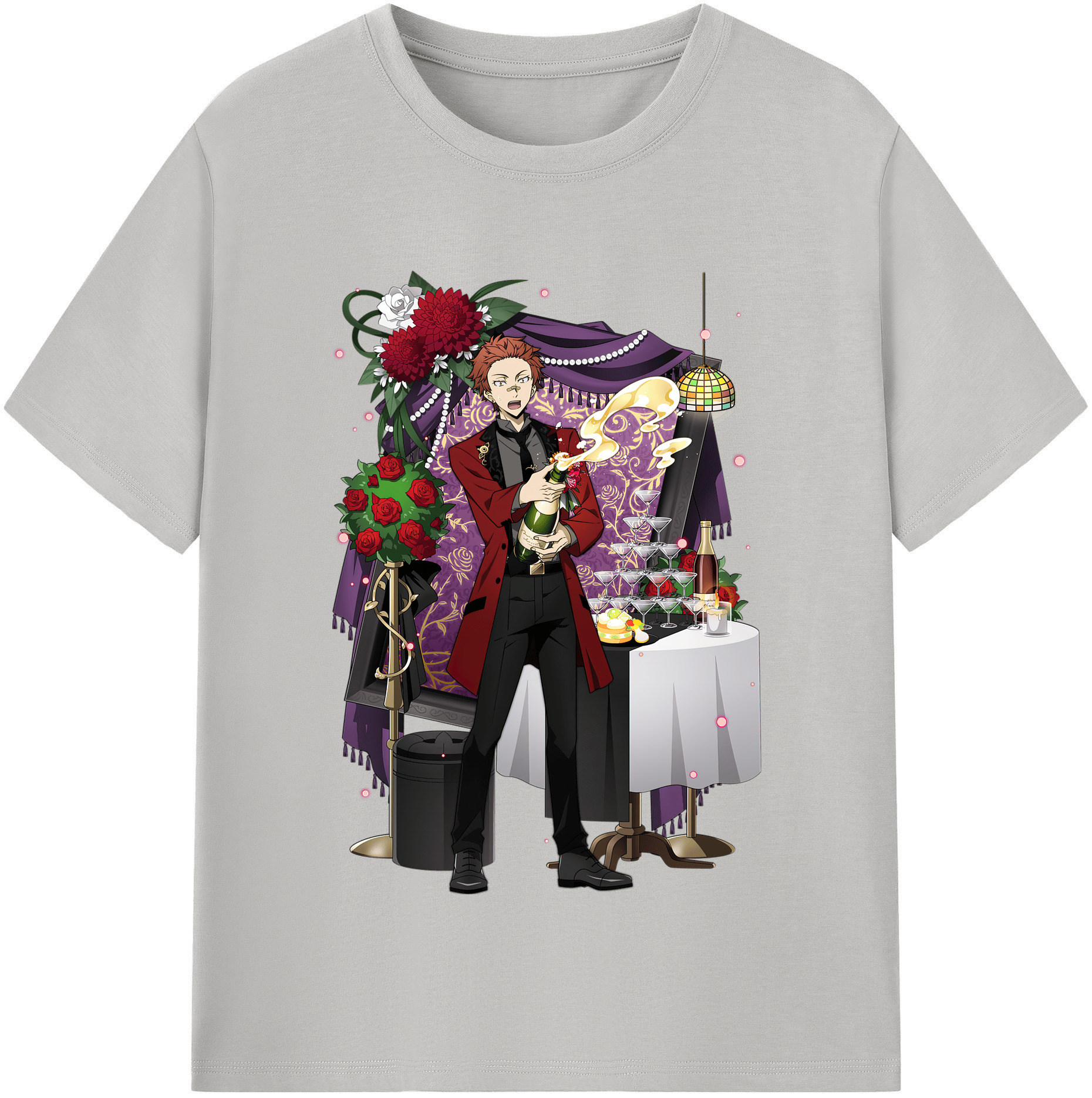 （画像用） 文豪ストレイドッグス Bungo Stray Dogs レディースカジュアルプリントTシャツ（綿100％）