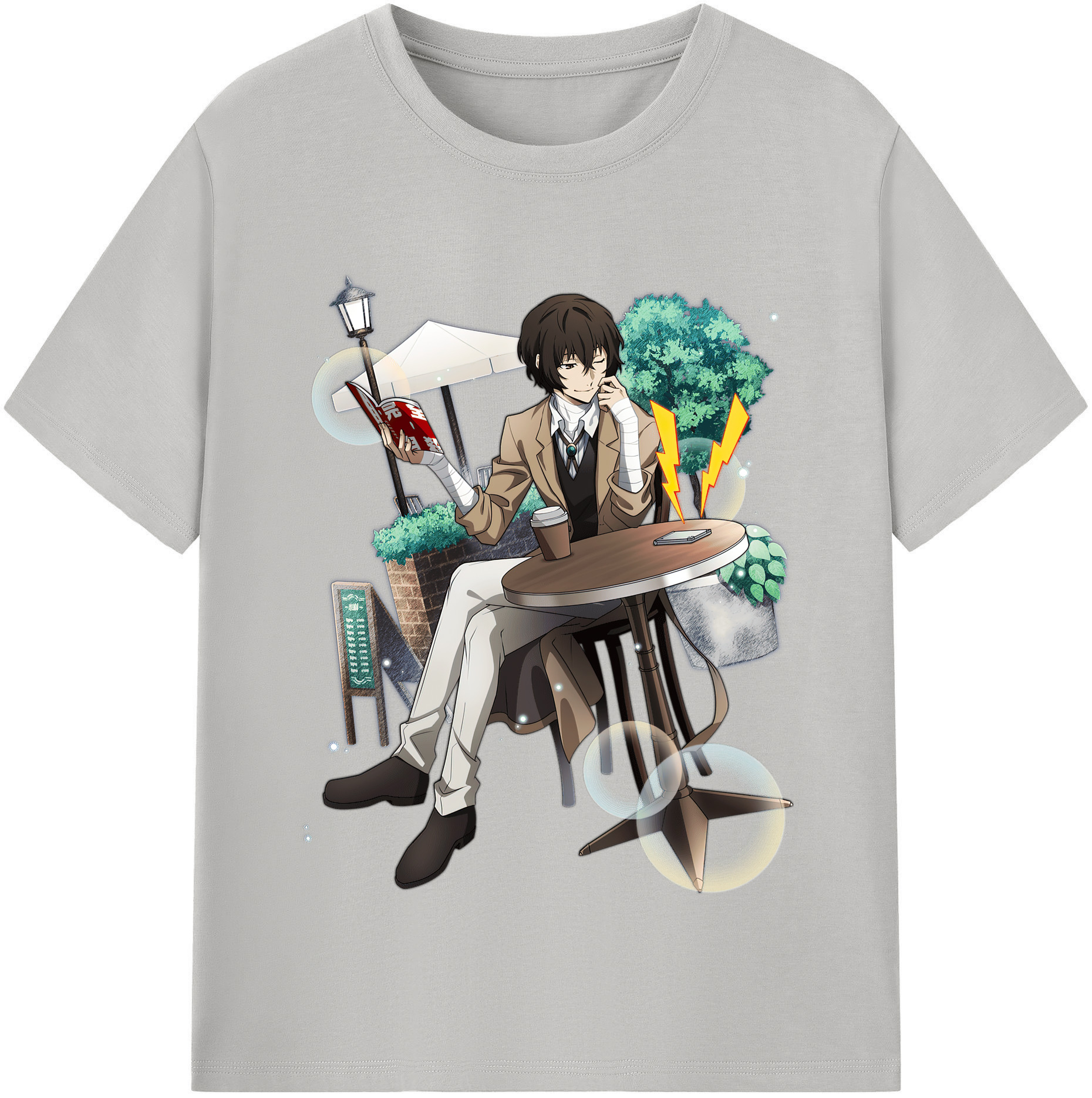 （画像用） 文豪ストレイドッグス Bungo Stray Dogs レディースカジュアルプリントTシャツ（綿100％）