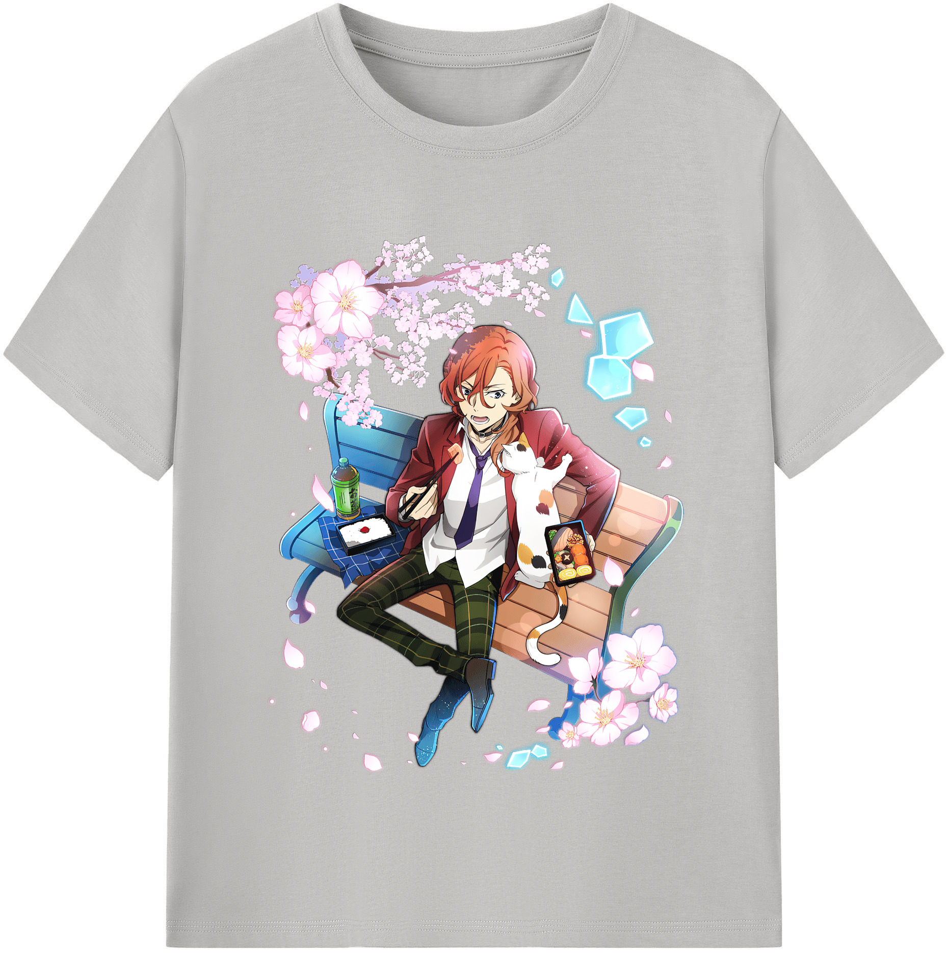 （画像用） 文豪ストレイドッグス Bungo Stray Dogs レディースカジュアルプリントTシャツ（綿100％）