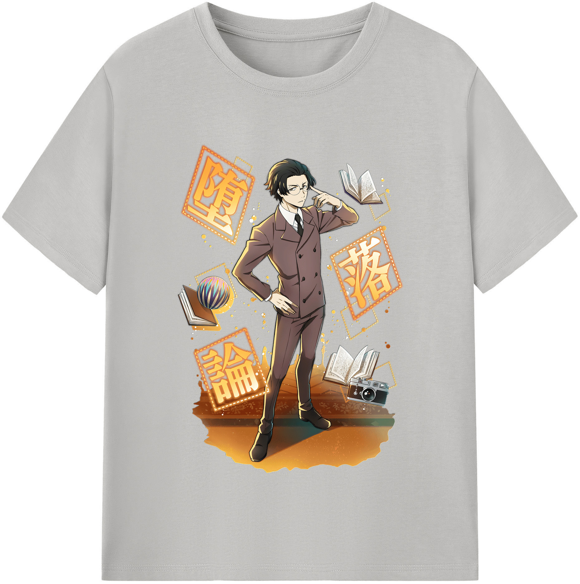 （画像用） 文豪ストレイドッグス Bungo Stray Dogs レディースカジュアルプリントTシャツ（綿100％）