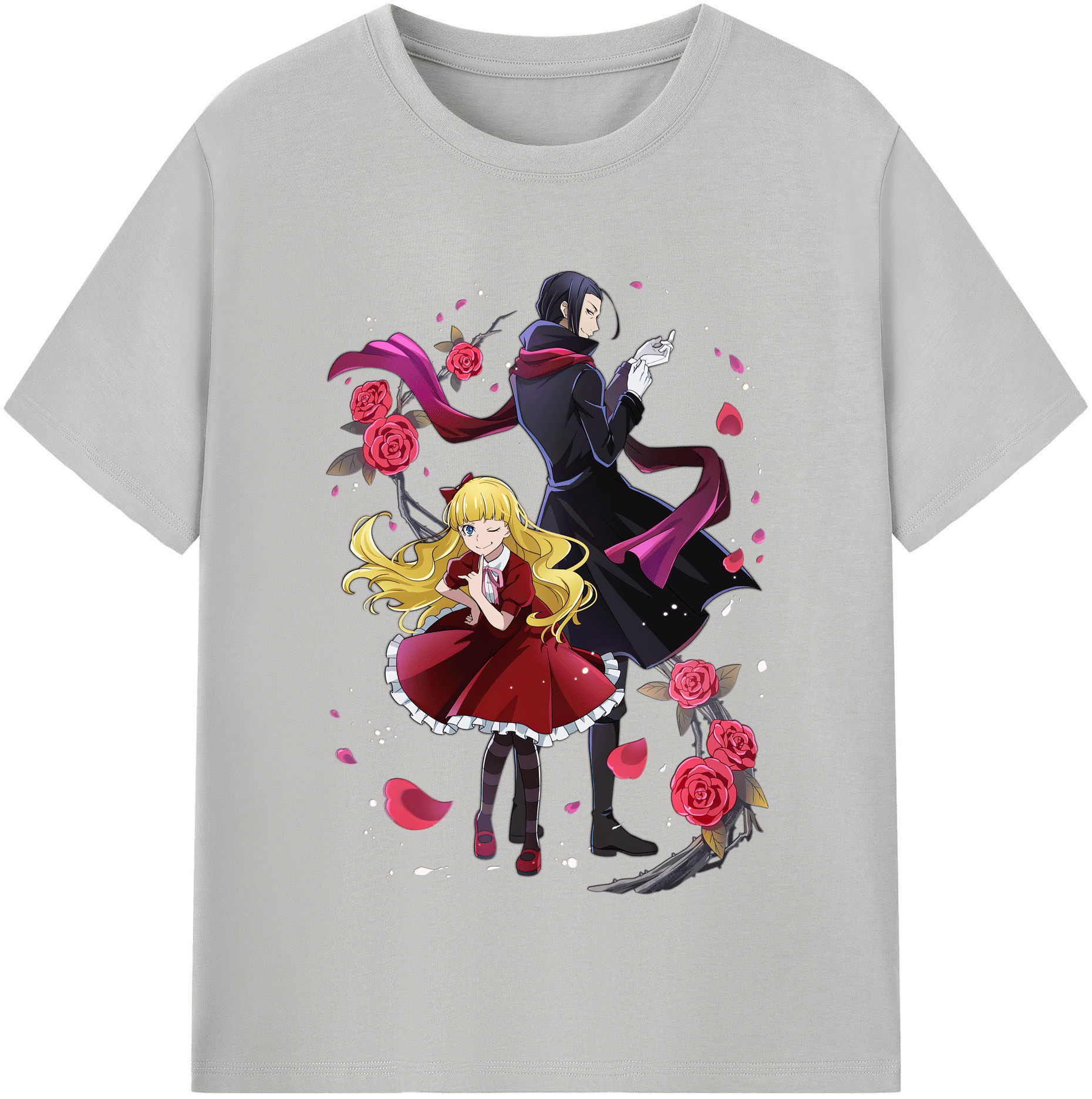 （画像用） 文豪ストレイドッグス Bungo Stray Dogs レディースカジュアルプリントTシャツ（綿100％）