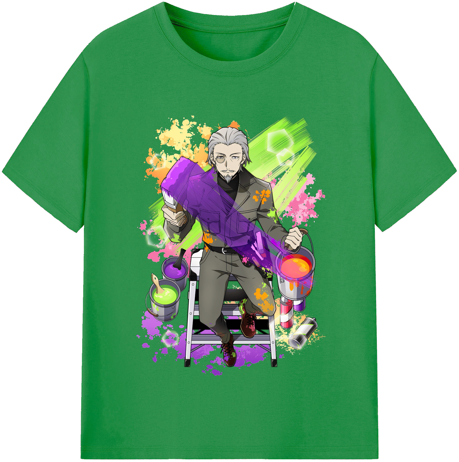 （画像用） 文豪ストレイドッグス Bungo Stray Dogs レディースカジュアルプリントTシャツ（綿100％）