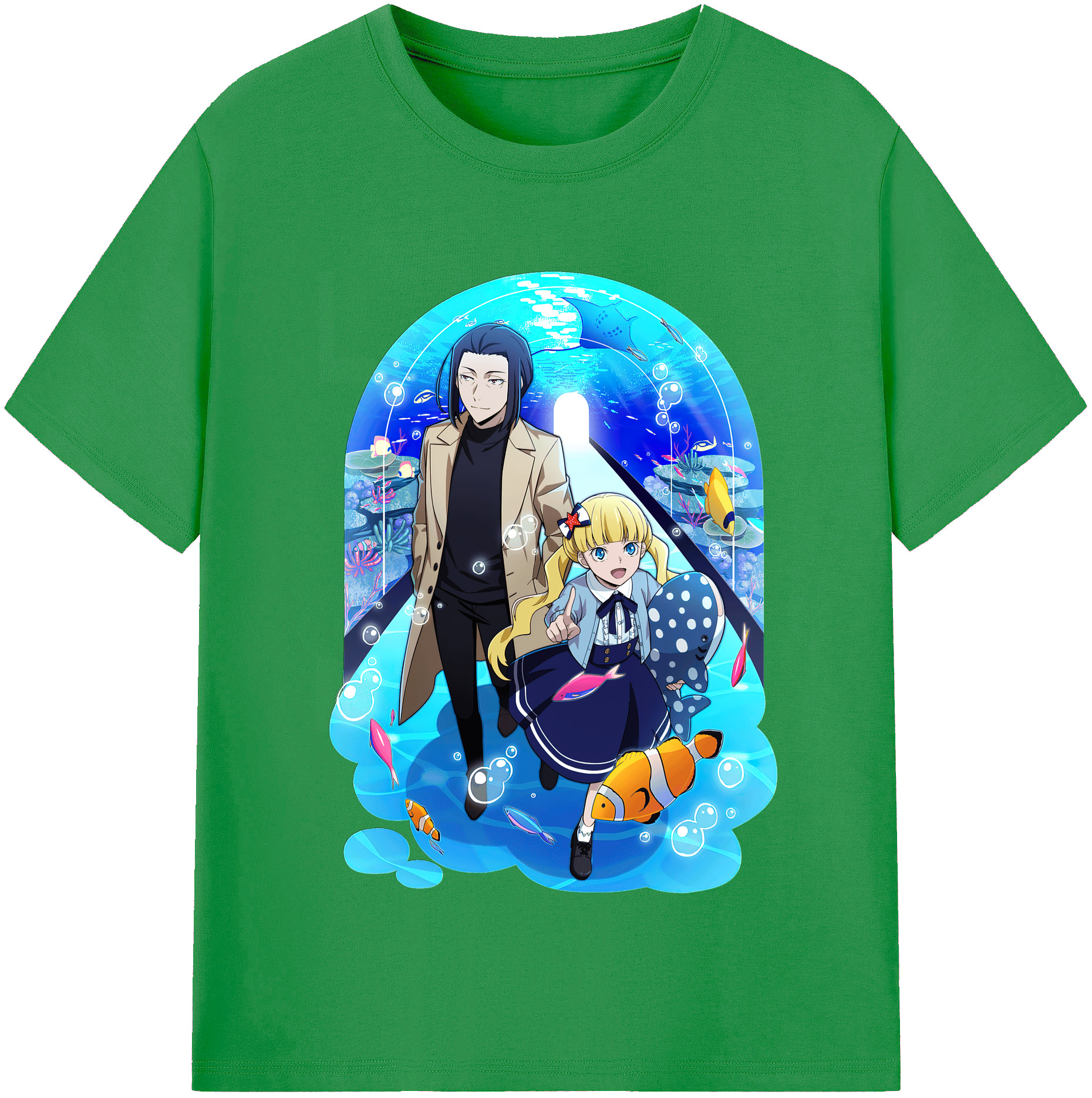 （画像用） 文豪ストレイドッグス Bungo Stray Dogs レディースカジュアルプリントTシャツ（綿100％）