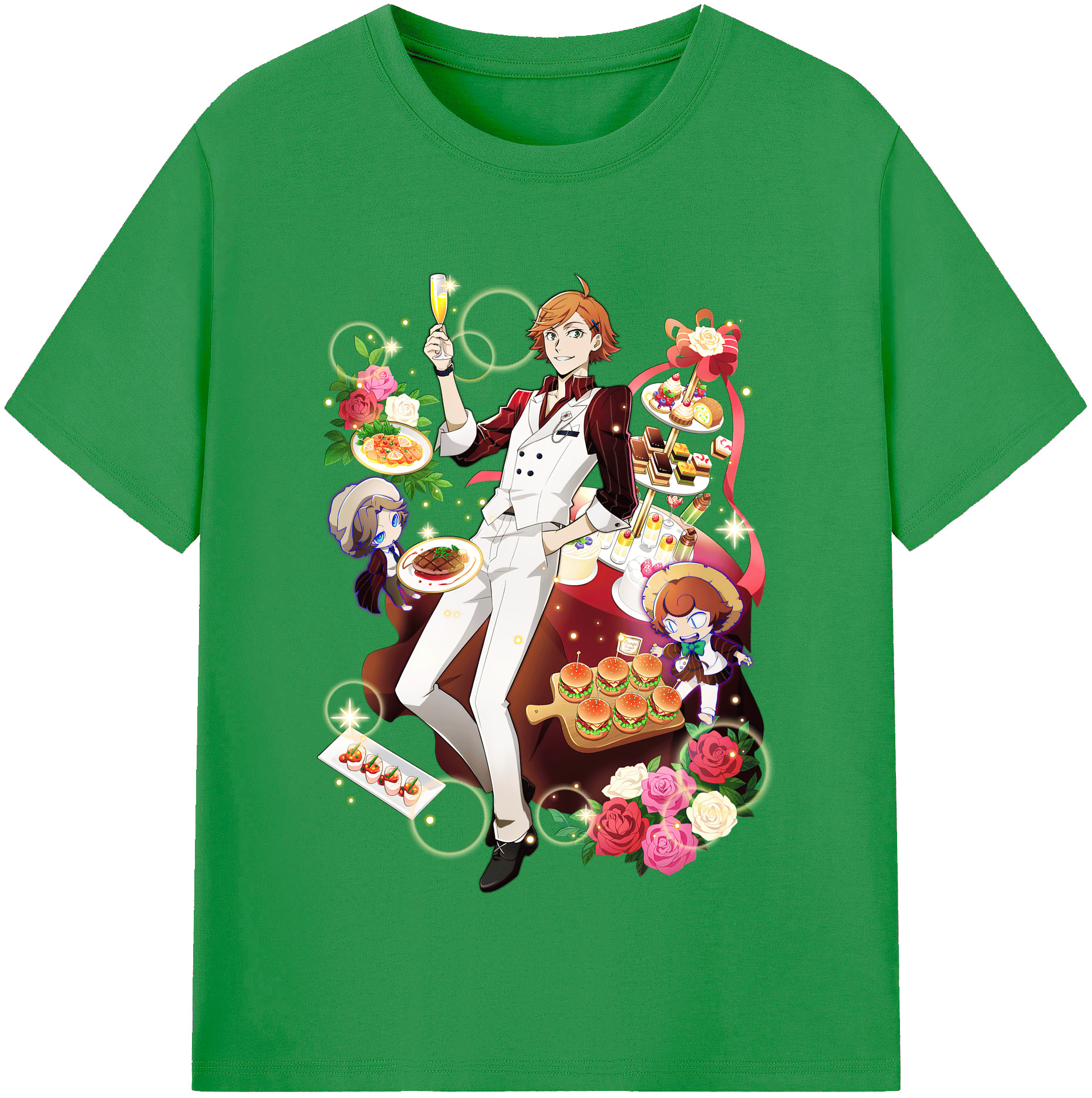 （画像用） 文豪ストレイドッグス Bungo Stray Dogs レディースカジュアルプリントTシャツ（綿100％）