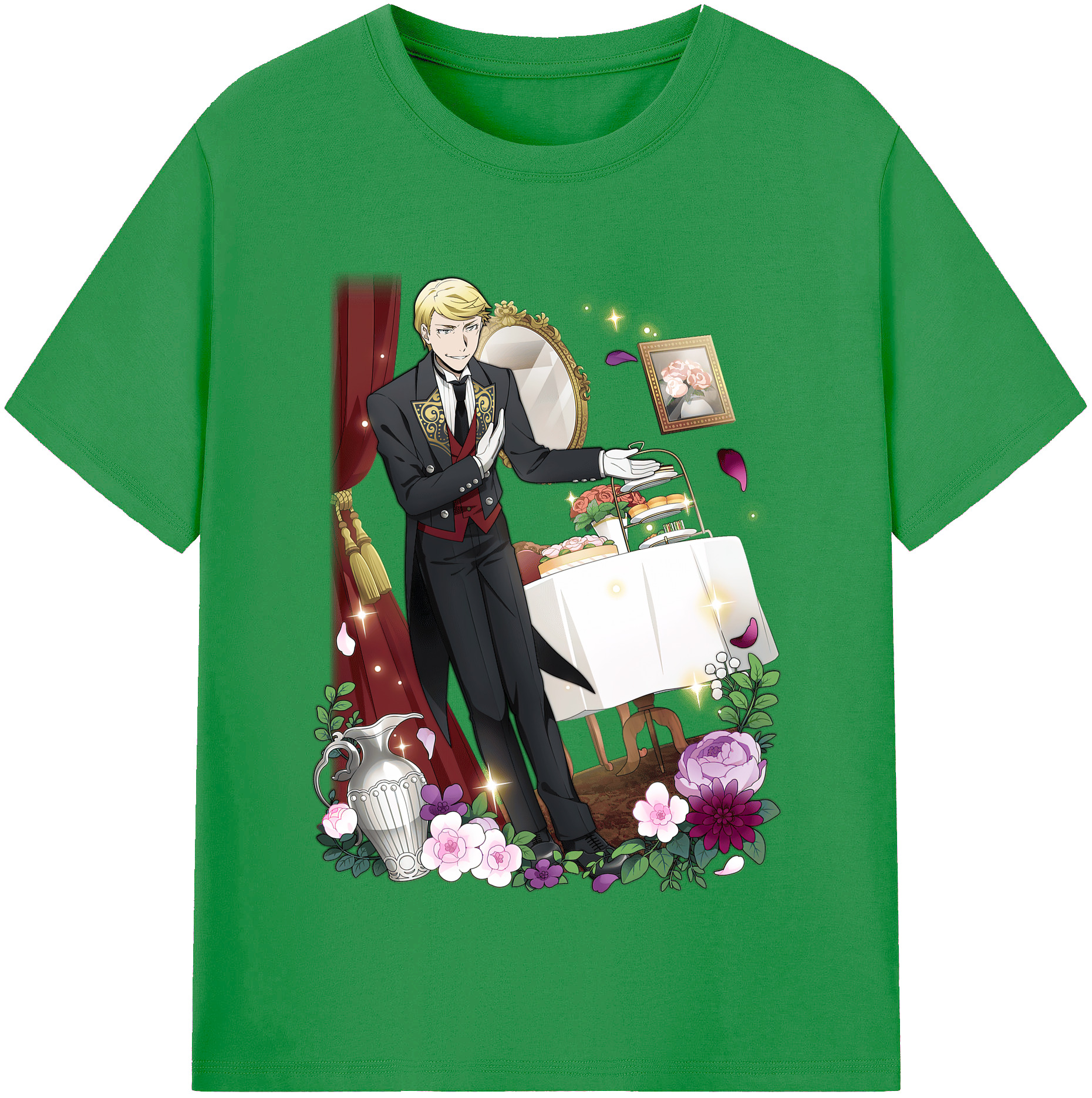 （画像用） 文豪ストレイドッグス Bungo Stray Dogs レディースカジュアルプリントTシャツ（綿100％）