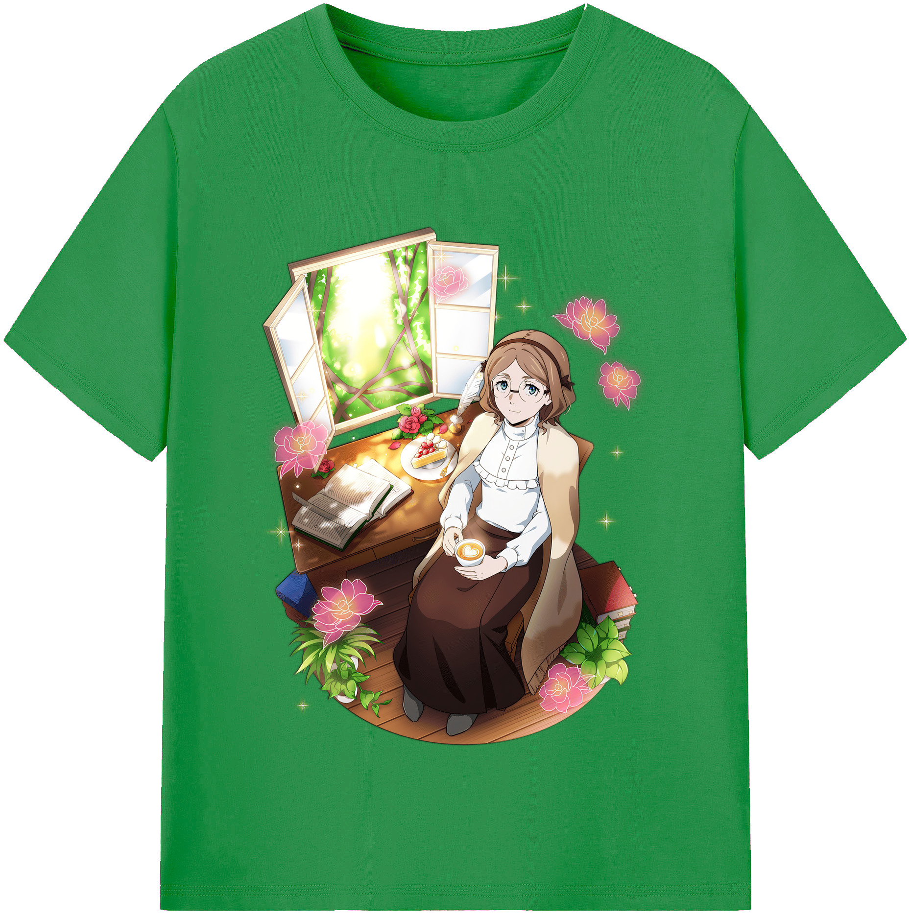 （画像用） 文豪ストレイドッグス Bungo Stray Dogs レディースカジュアルプリントTシャツ（綿100％）