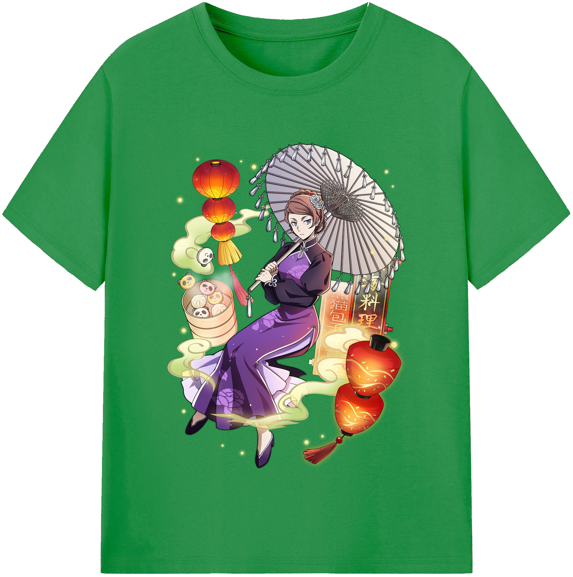 （画像用） 文豪ストレイドッグス Bungo Stray Dogs レディースカジュアルプリントTシャツ（綿100％）