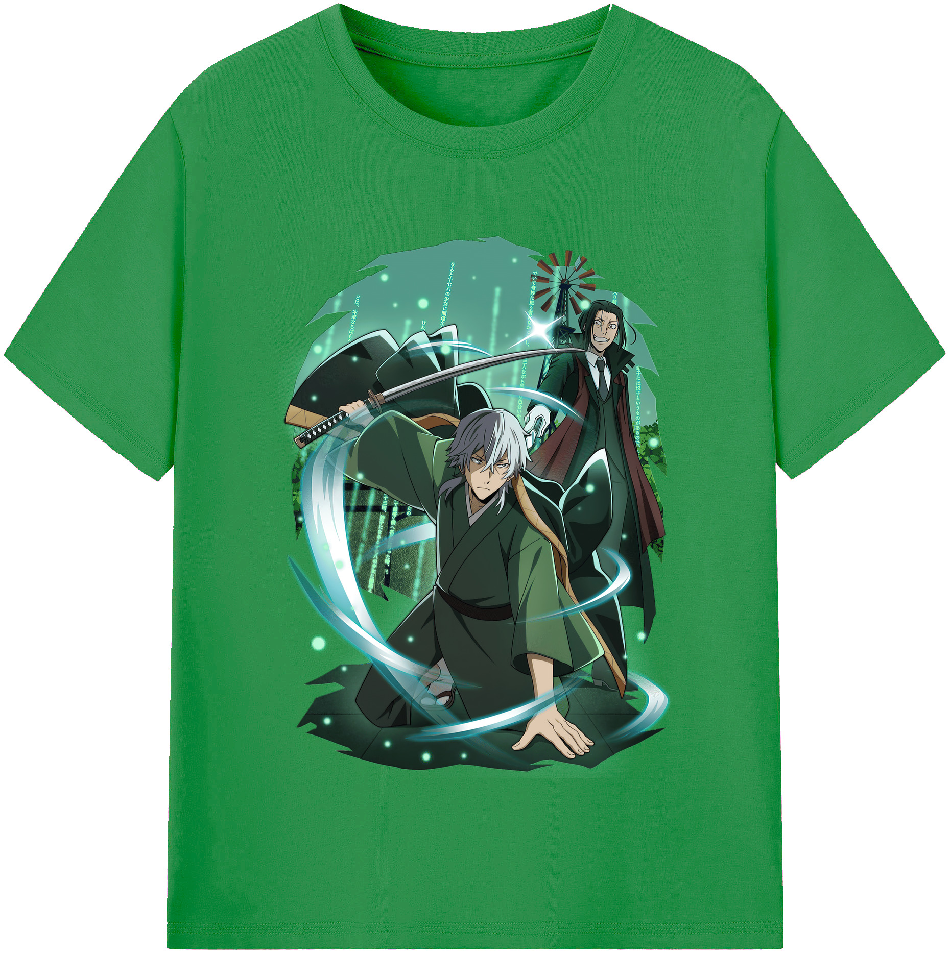 （画像用） 文豪ストレイドッグス Bungo Stray Dogs レディースカジュアルプリントTシャツ（綿100％）