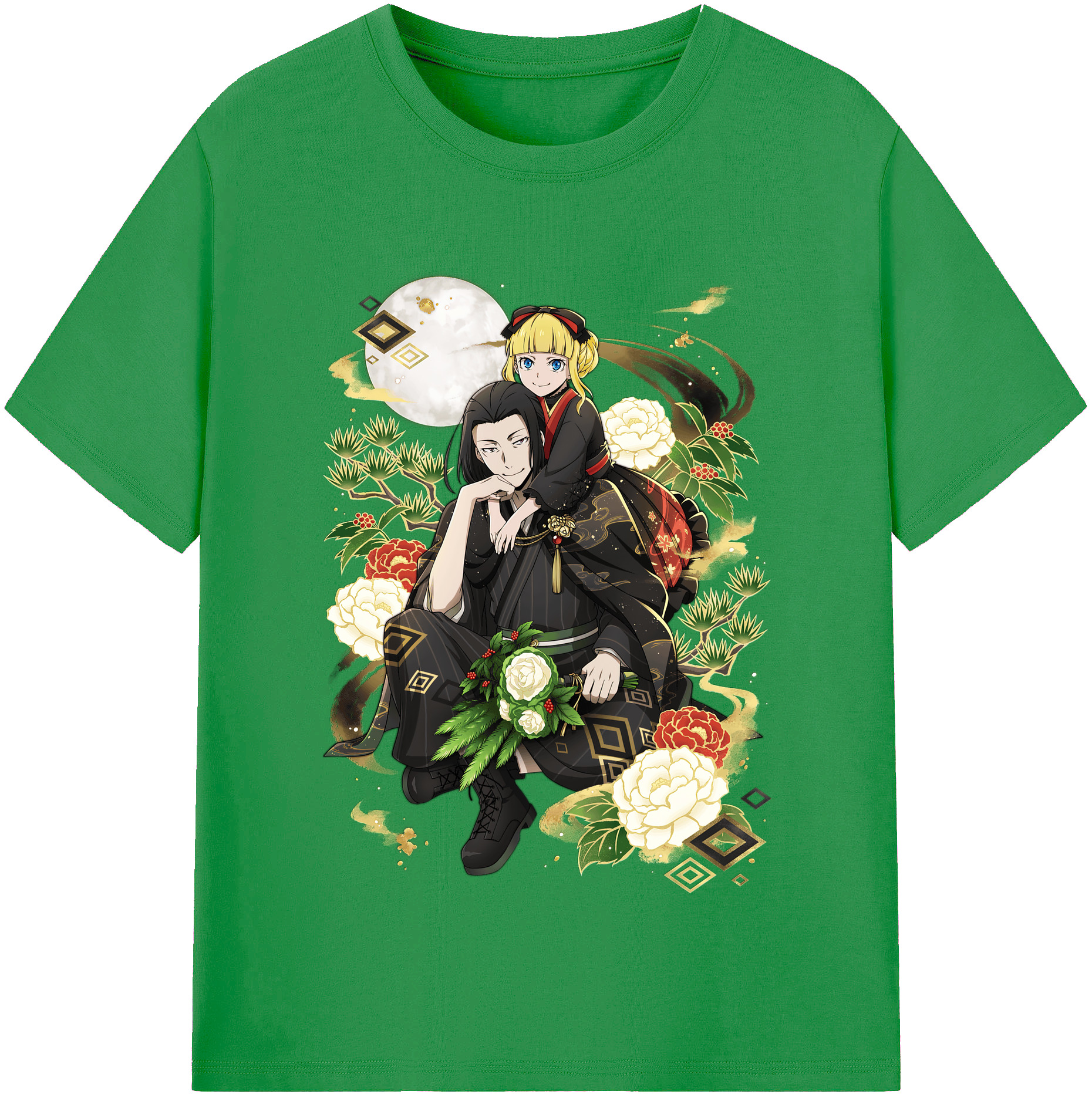 （画像用） 文豪ストレイドッグス Bungo Stray Dogs レディースカジュアルプリントTシャツ（綿100％）