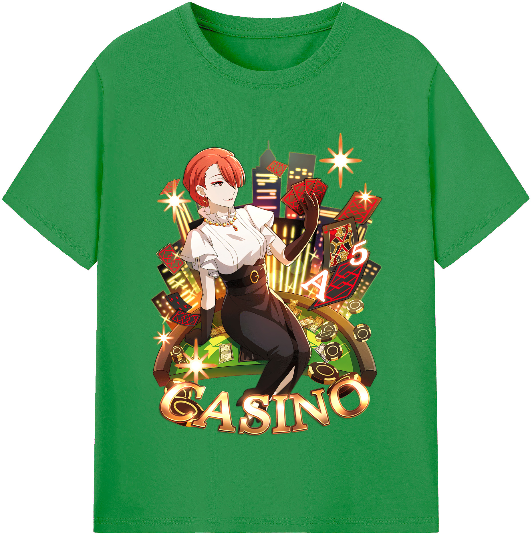 （画像用） 文豪ストレイドッグス Bungo Stray Dogs レディースカジュアルプリントTシャツ（綿100％）