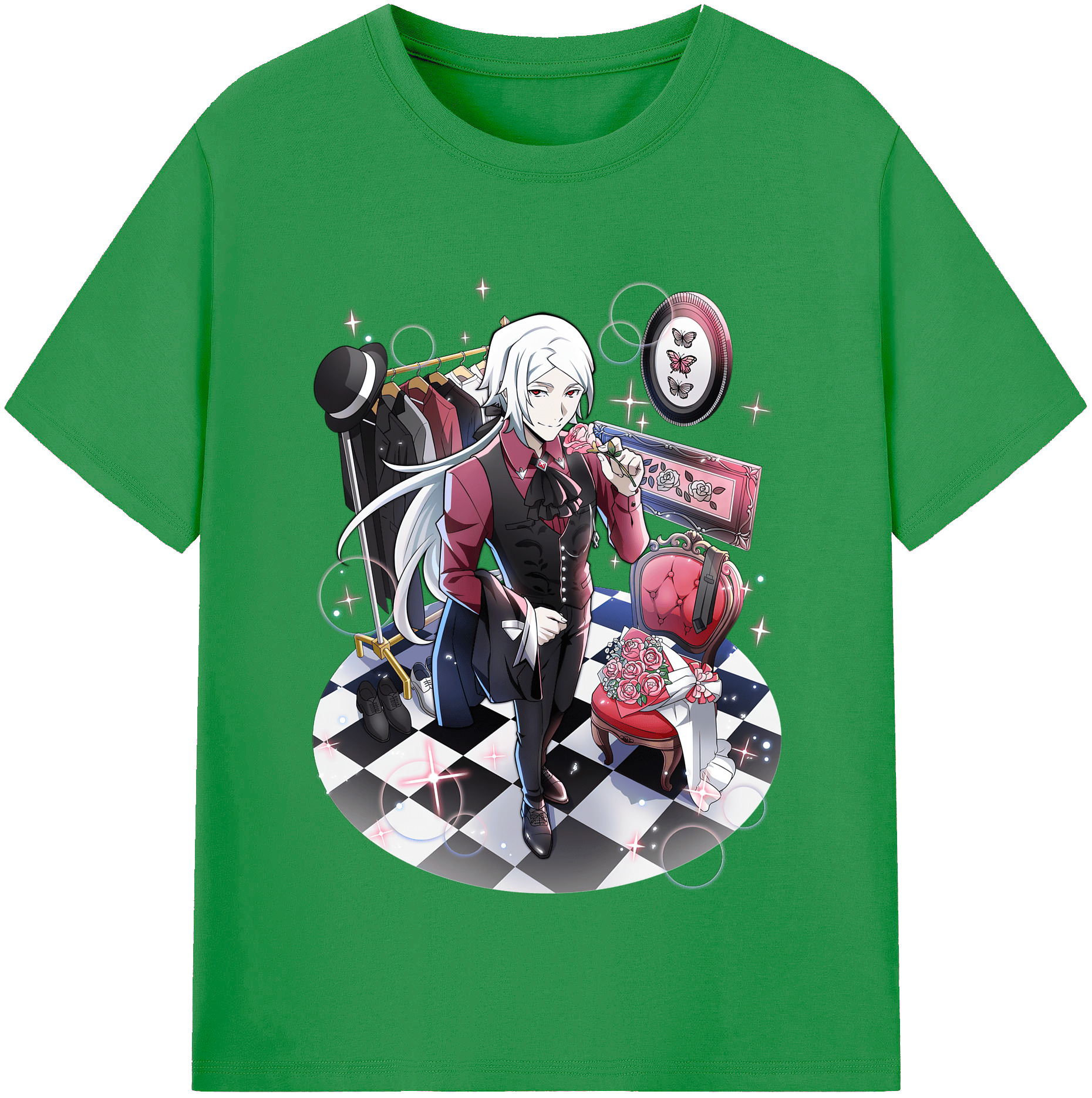 （画像用） 文豪ストレイドッグス Bungo Stray Dogs レディースカジュアルプリントTシャツ（綿100％）