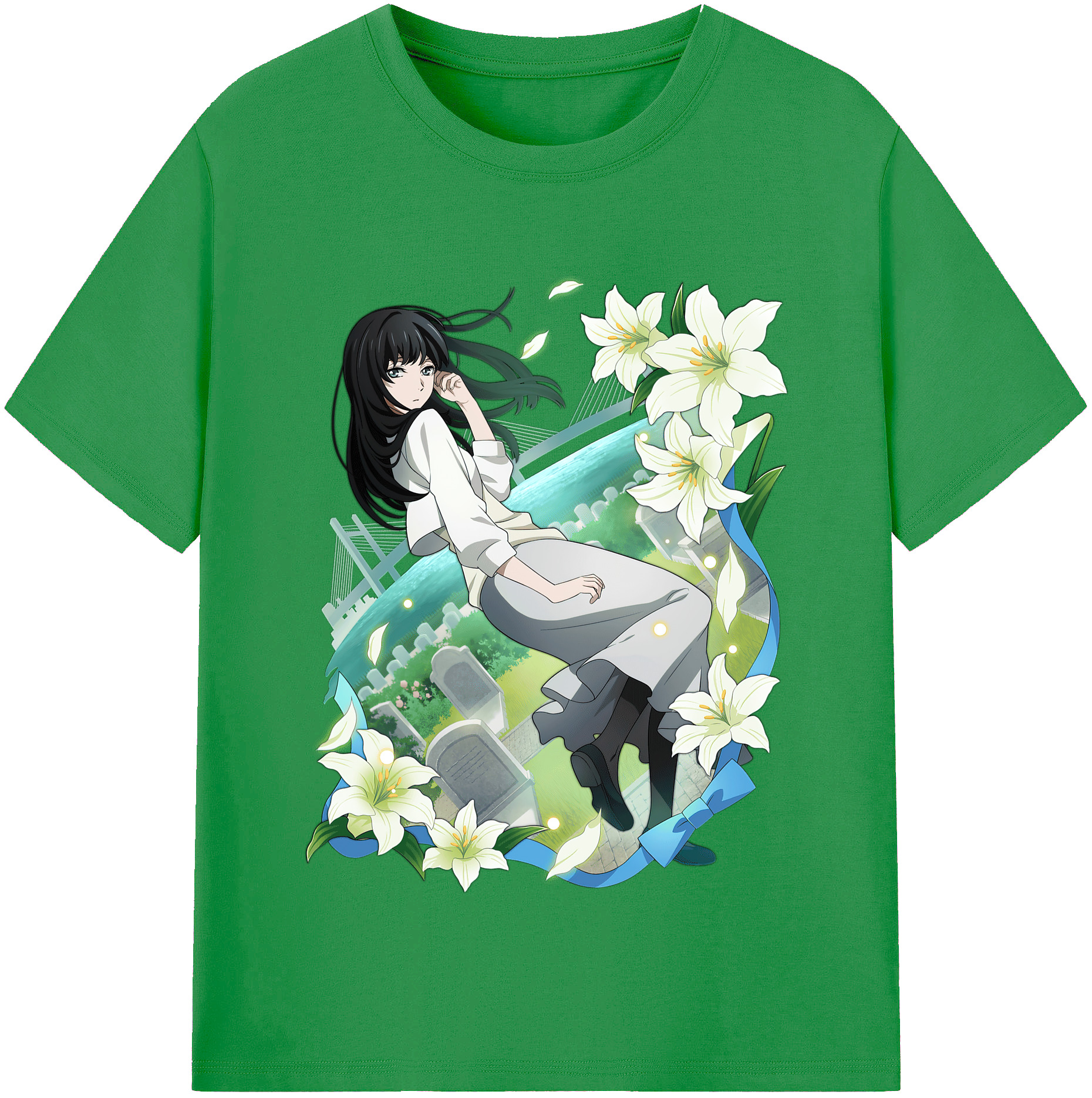 （画像用） 文豪ストレイドッグス Bungo Stray Dogs レディースカジュアルプリントTシャツ（綿100％）
