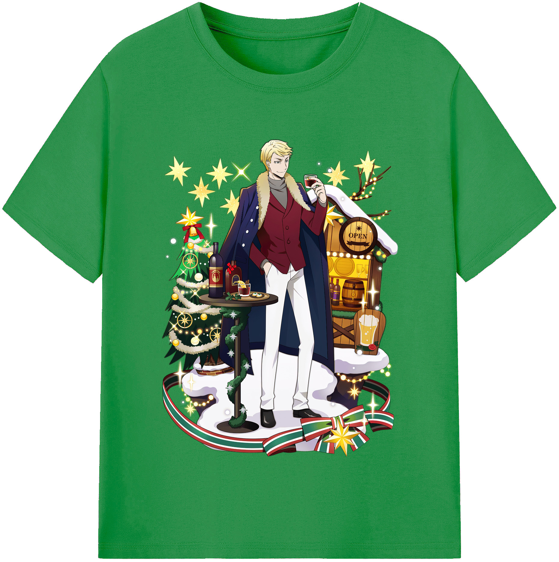 （画像用） 文豪ストレイドッグス Bungo Stray Dogs レディースカジュアルプリントTシャツ（綿100％）